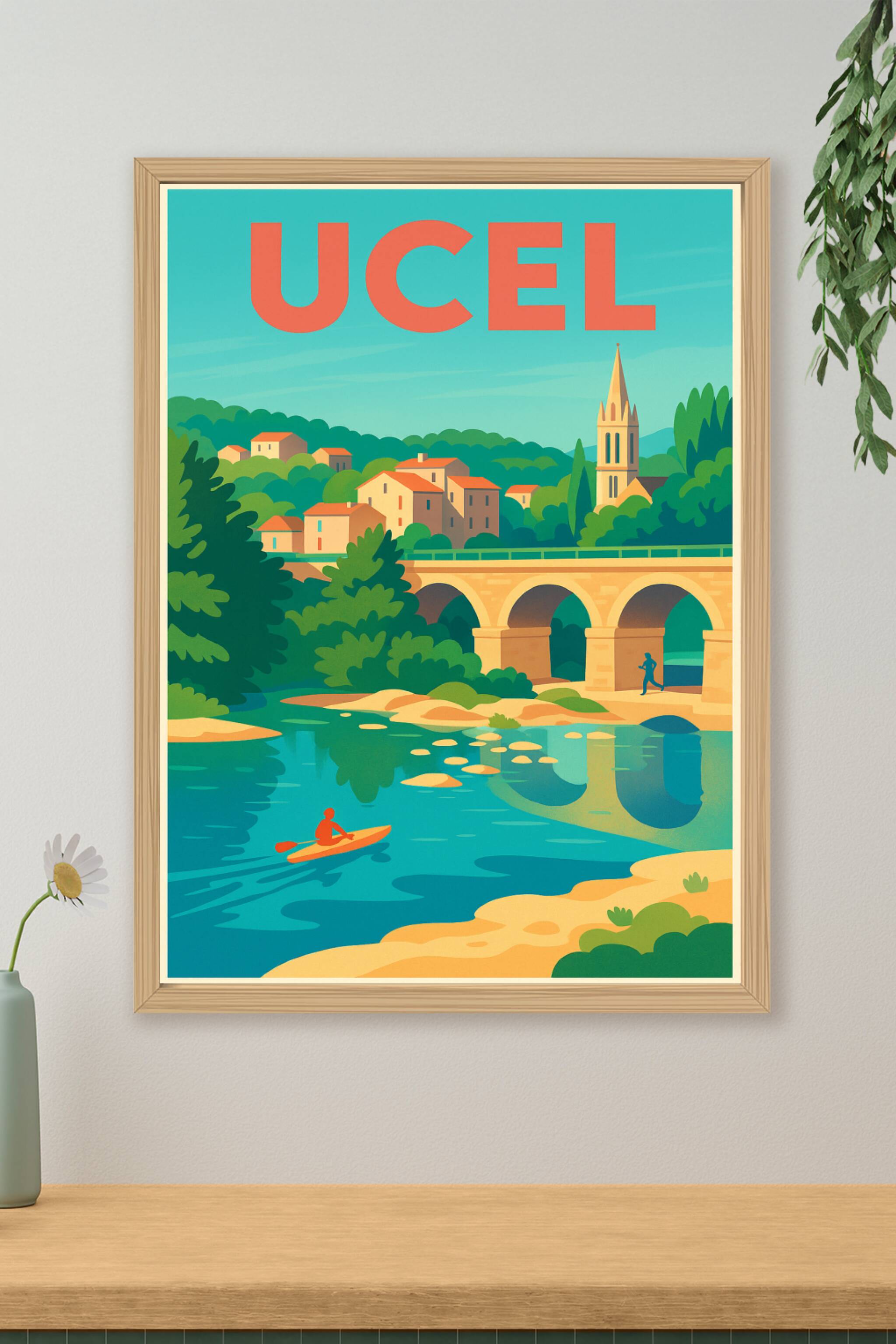 Affiche de Ucel - Charme et nature au fil de l'eau