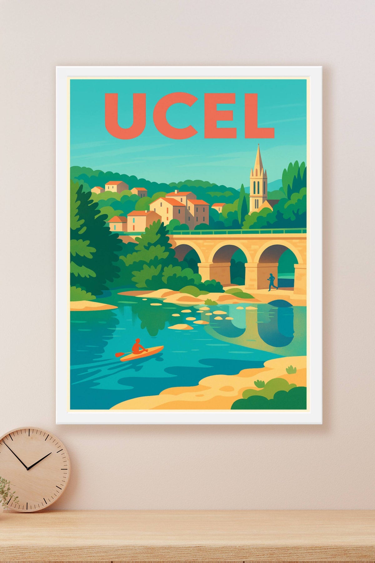 Affiche de Ucel - Charme et nature au fil de l'eau