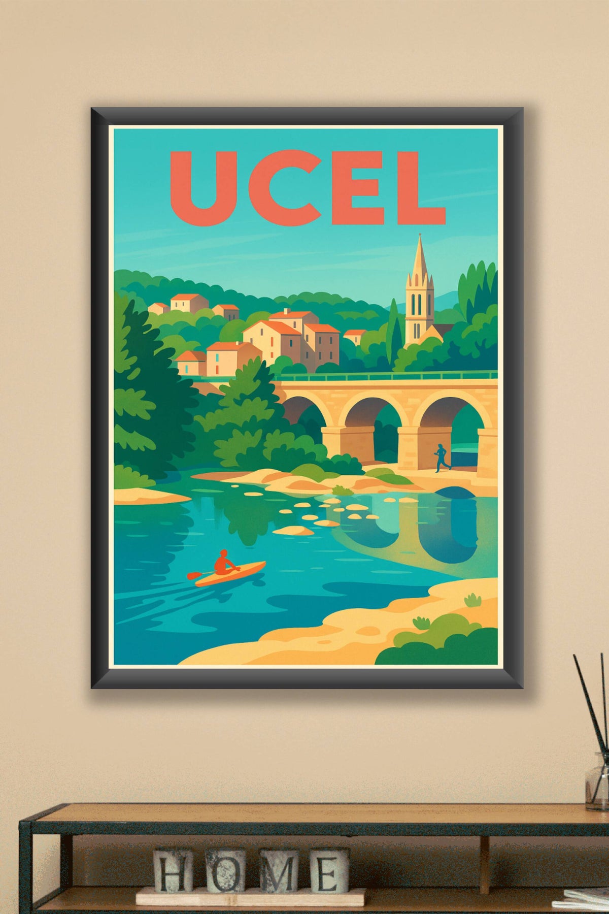 Affiche de Ucel - Charme et nature au fil de l'eau
