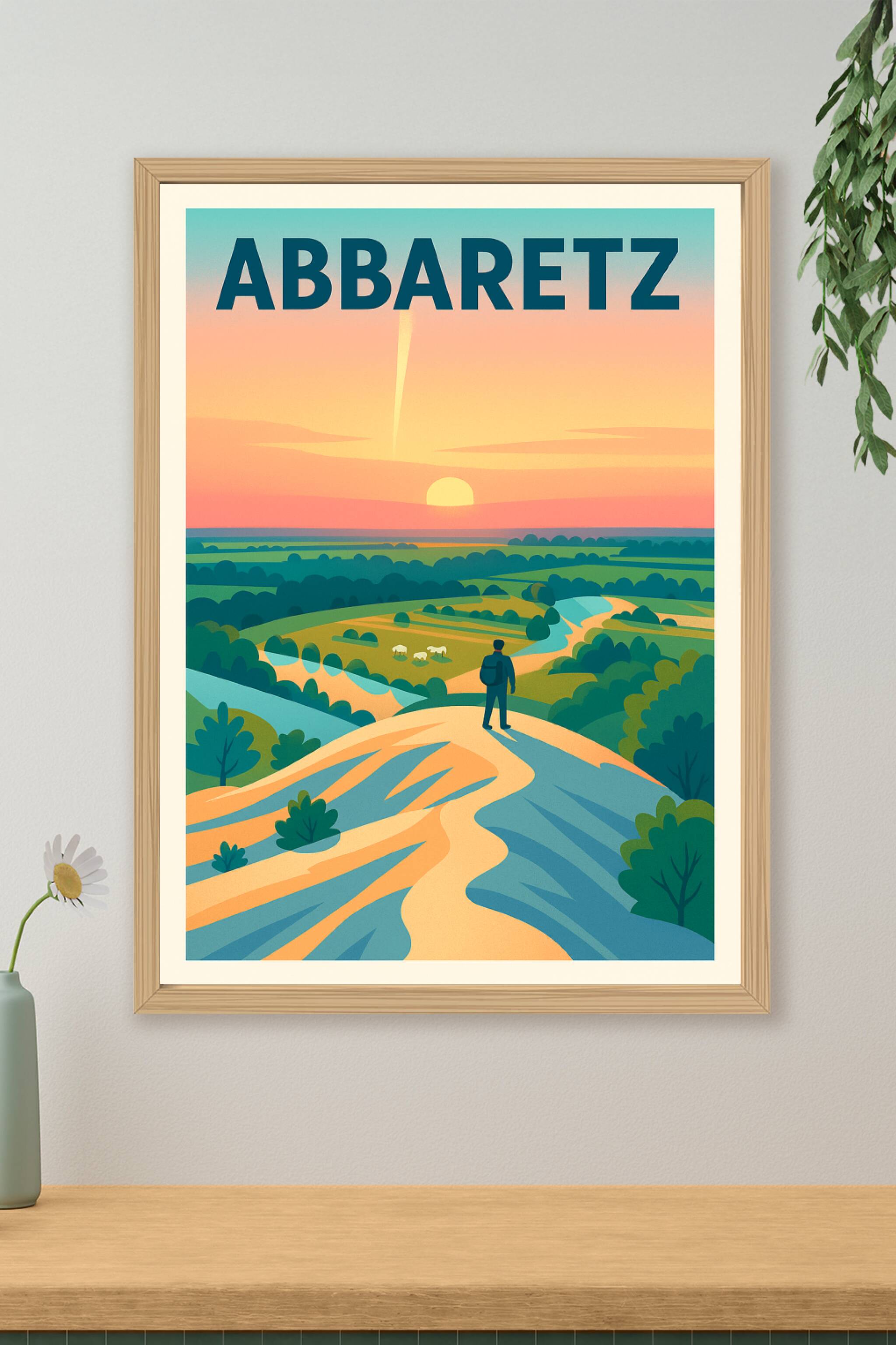 Affiche de Abbaretz - L'appel de la nature au crépuscule