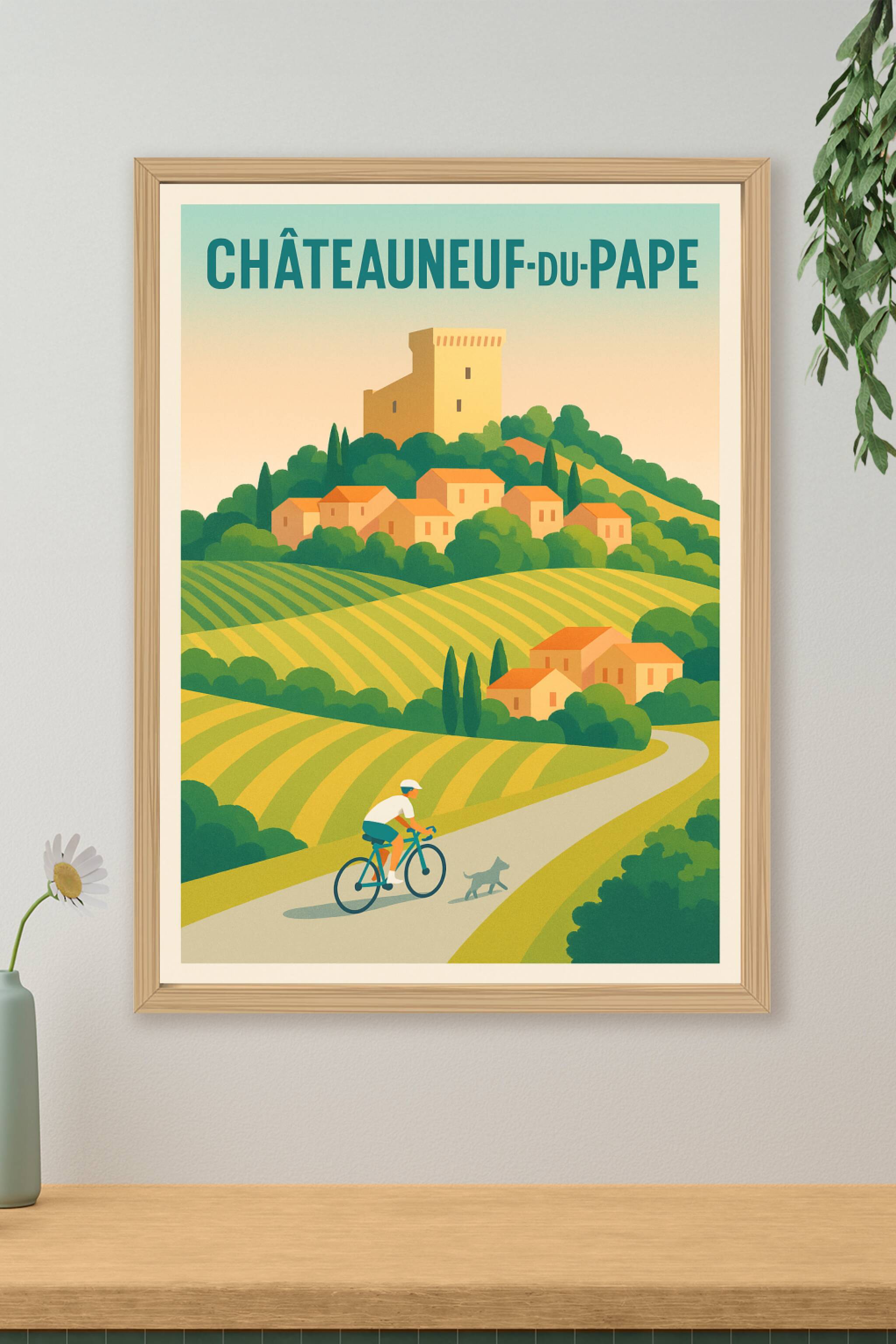 Affiche de Châteauneuf-du-Pape - Escapade champêtre au cœur des vignobles