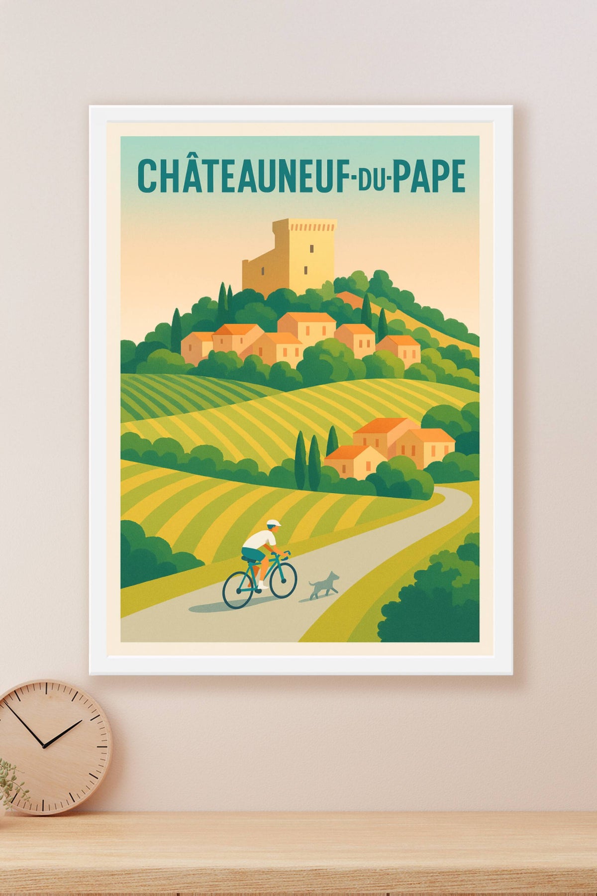 Affiche de Châteauneuf-du-Pape - Escapade champêtre au cœur des vignobles