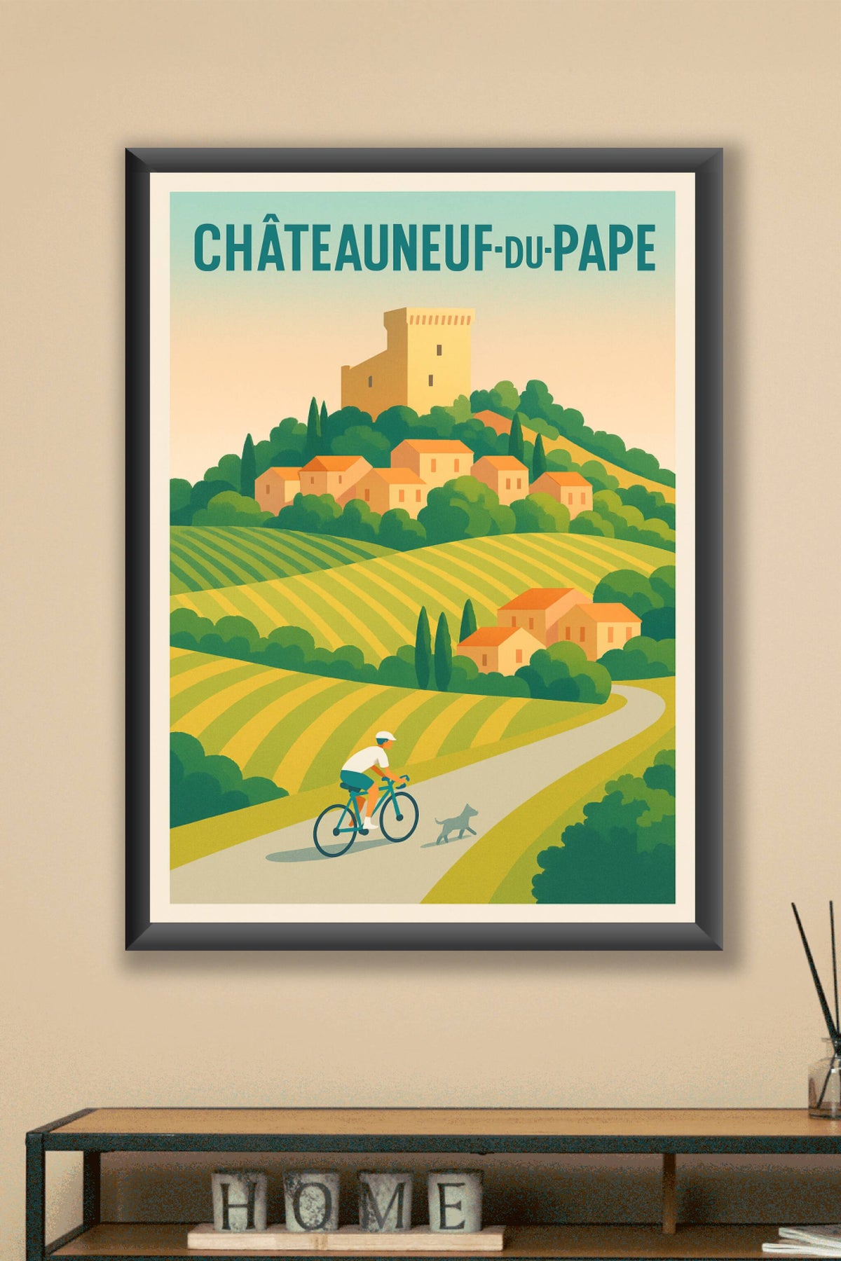 Affiche de Châteauneuf-du-Pape - Escapade champêtre au cœur des vignobles