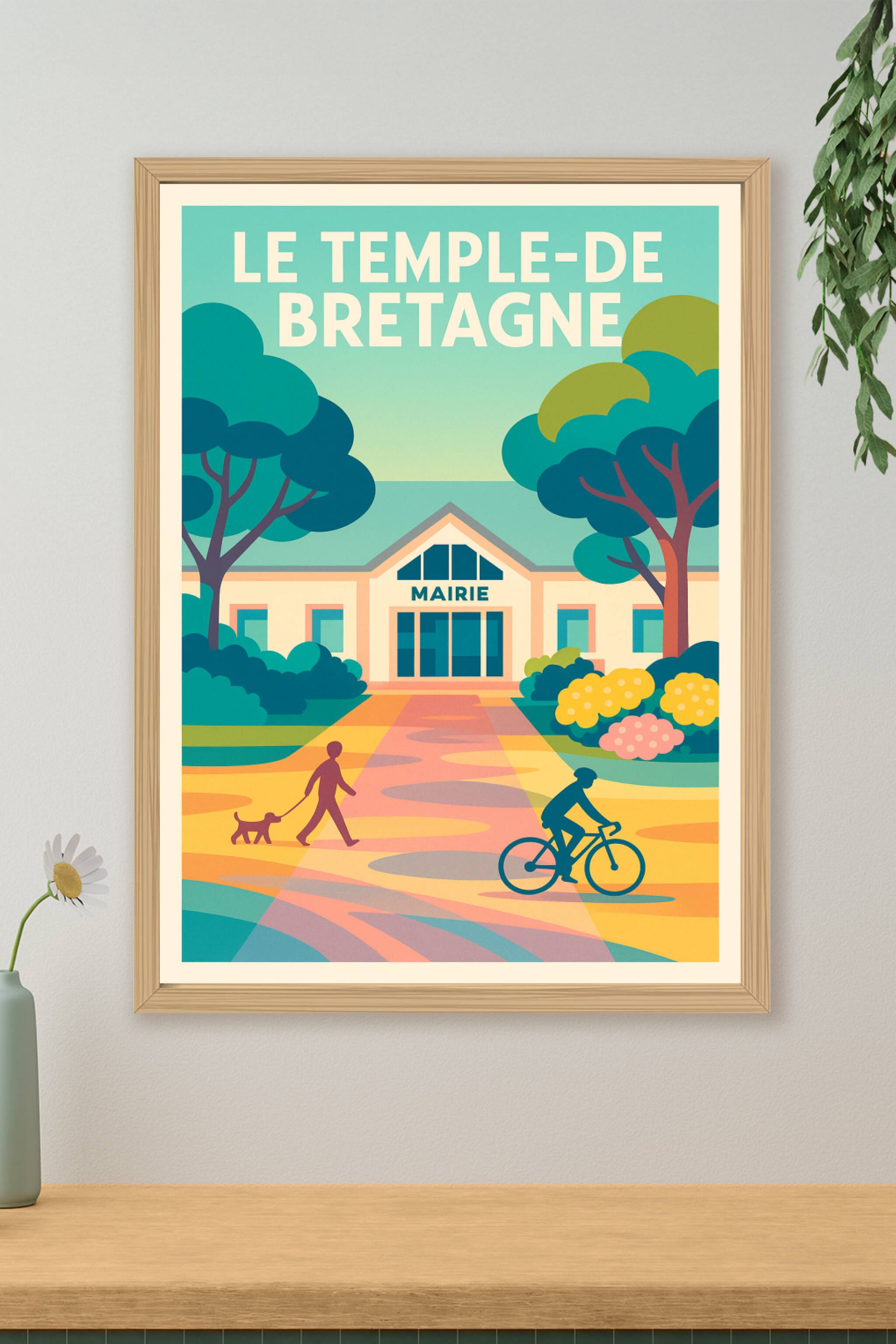 Affiche de Le Temple-de-Bretagne - Harmonie et nature en douceur