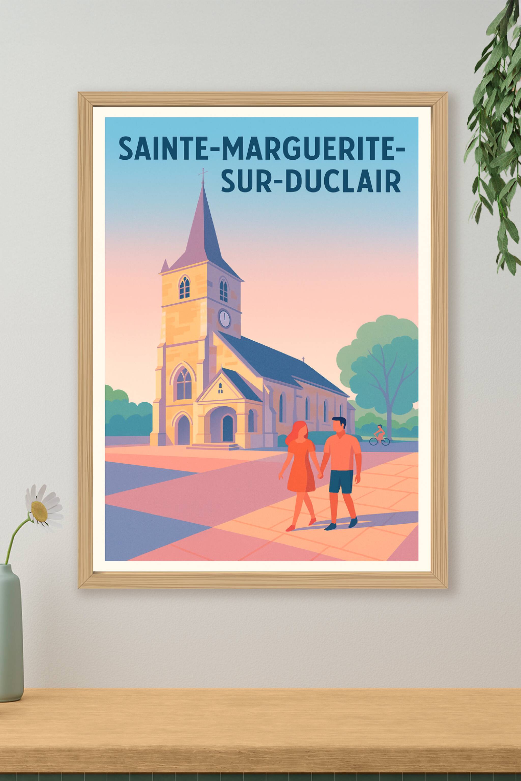 Affiche de Sainte-Marguerite-sur-Duclair - Charme et sérénité au cœur du village