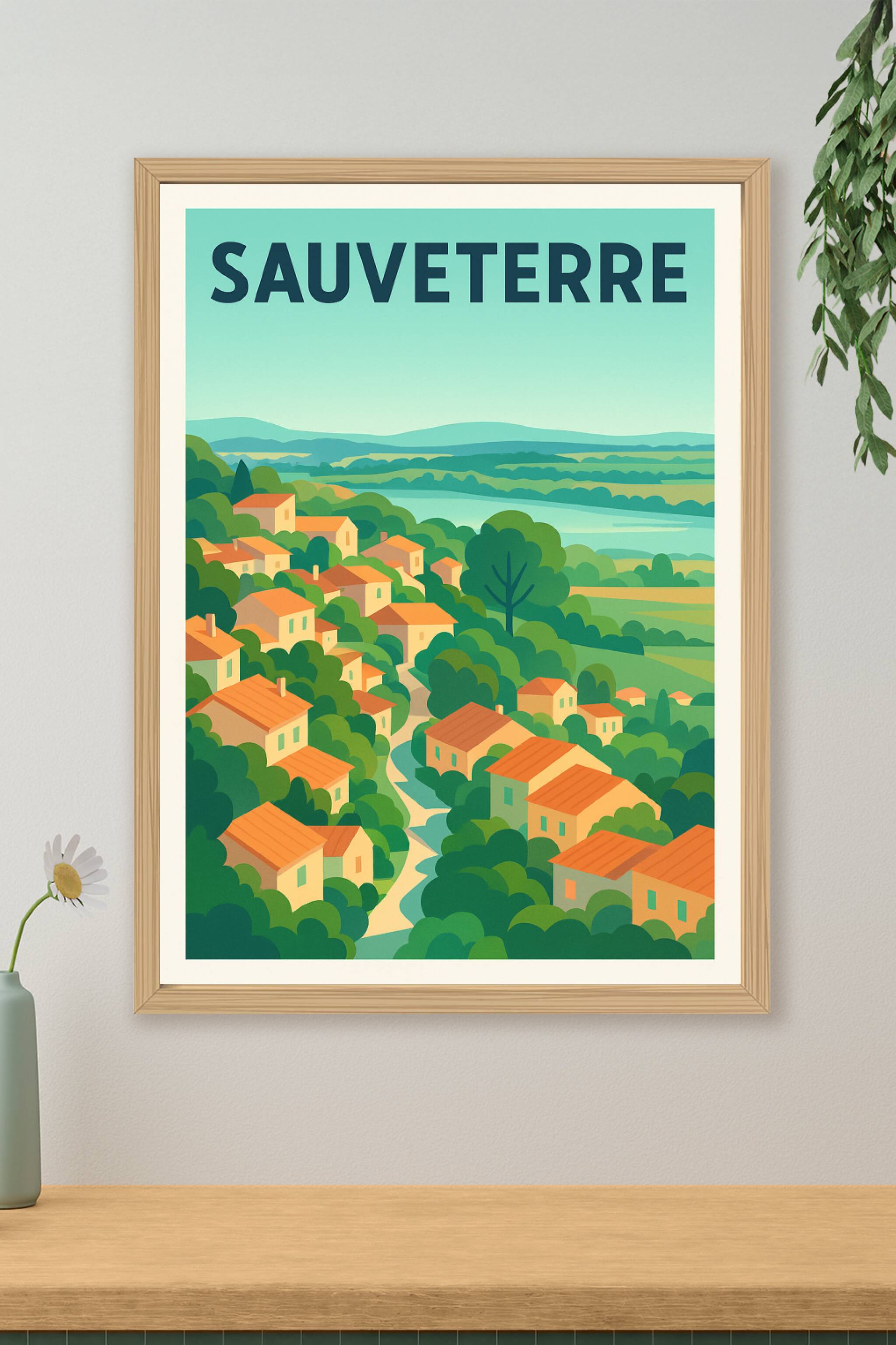 Affiche de Sauveterre - Charme et douceur de la campagne