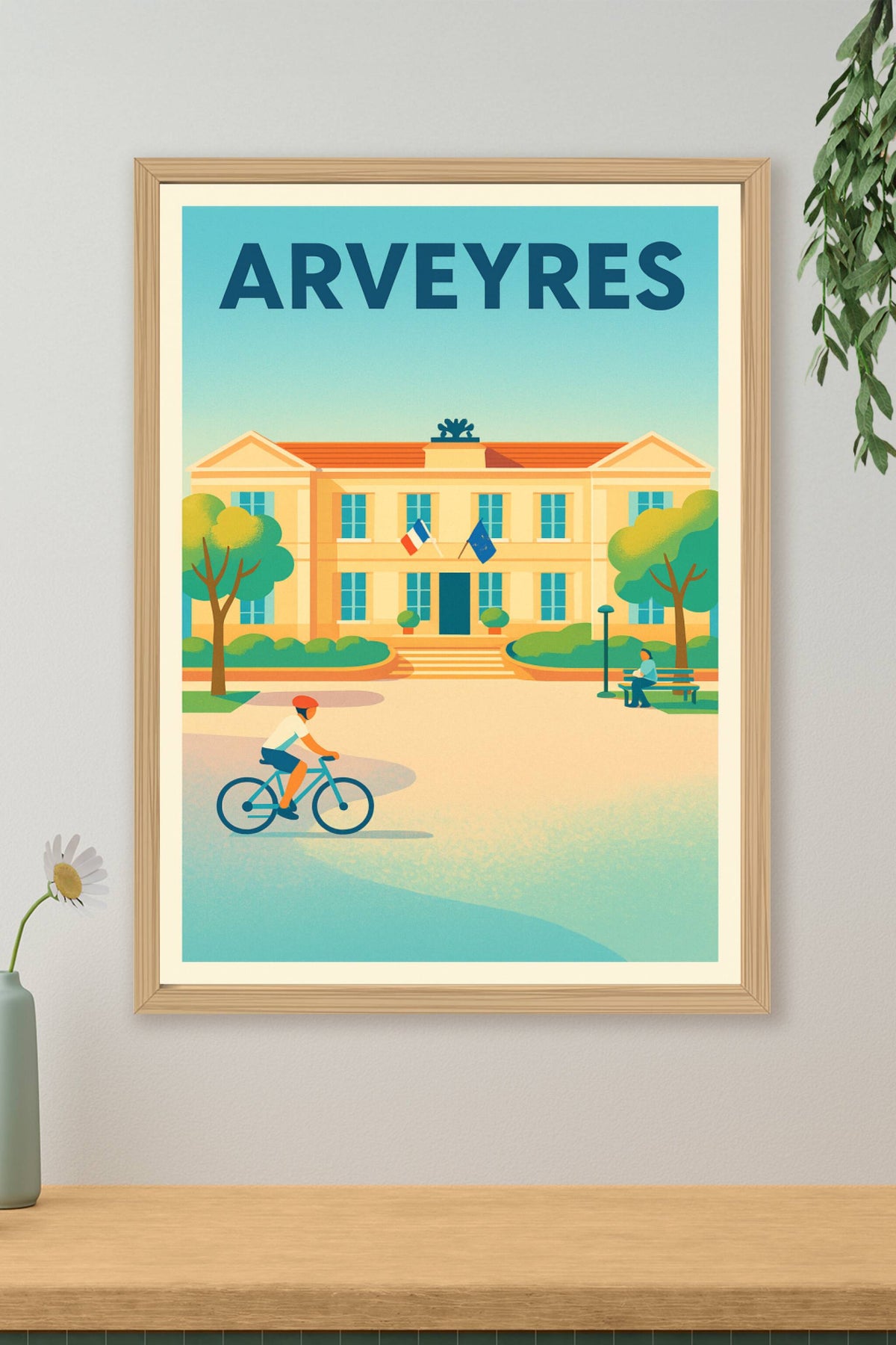 Affiche de Arveyres - L'élégance tranquille au cœur du village