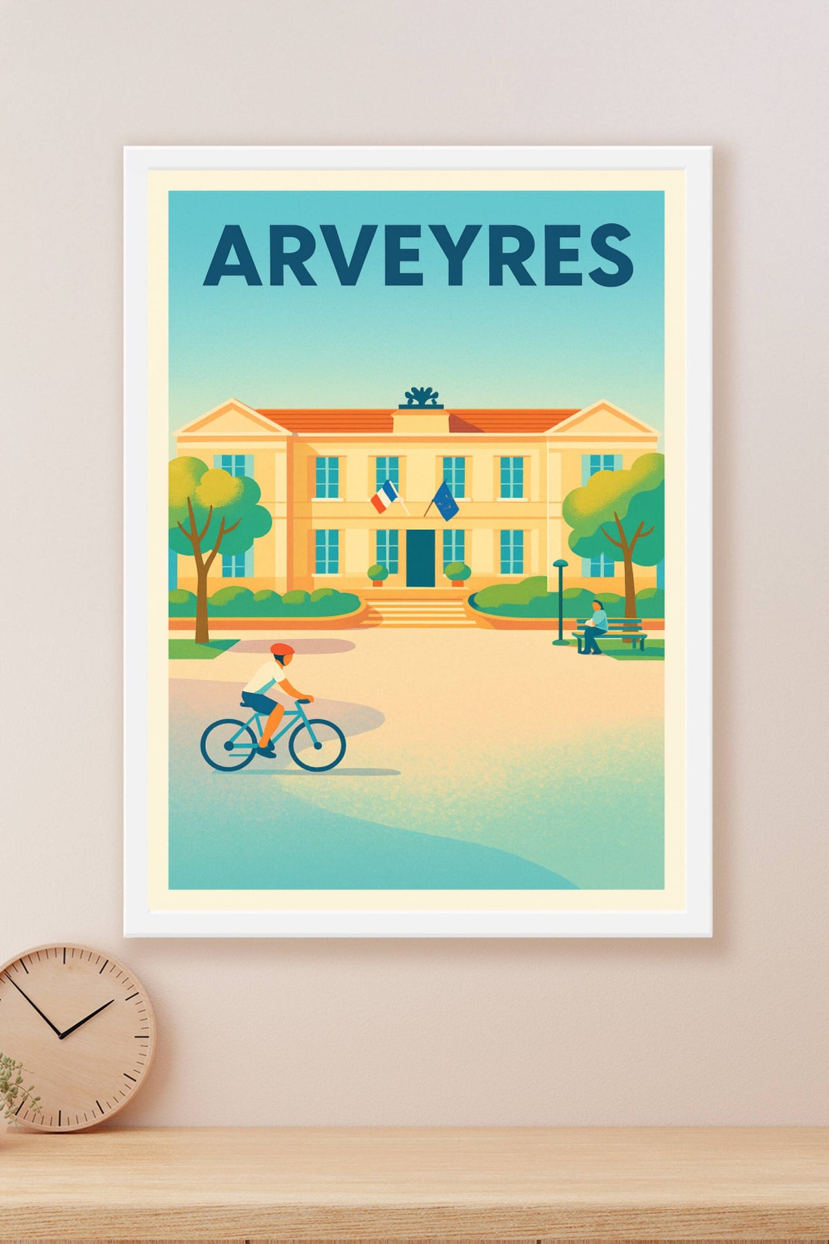 Affiche de Arveyres - L'élégance tranquille au cœur du village