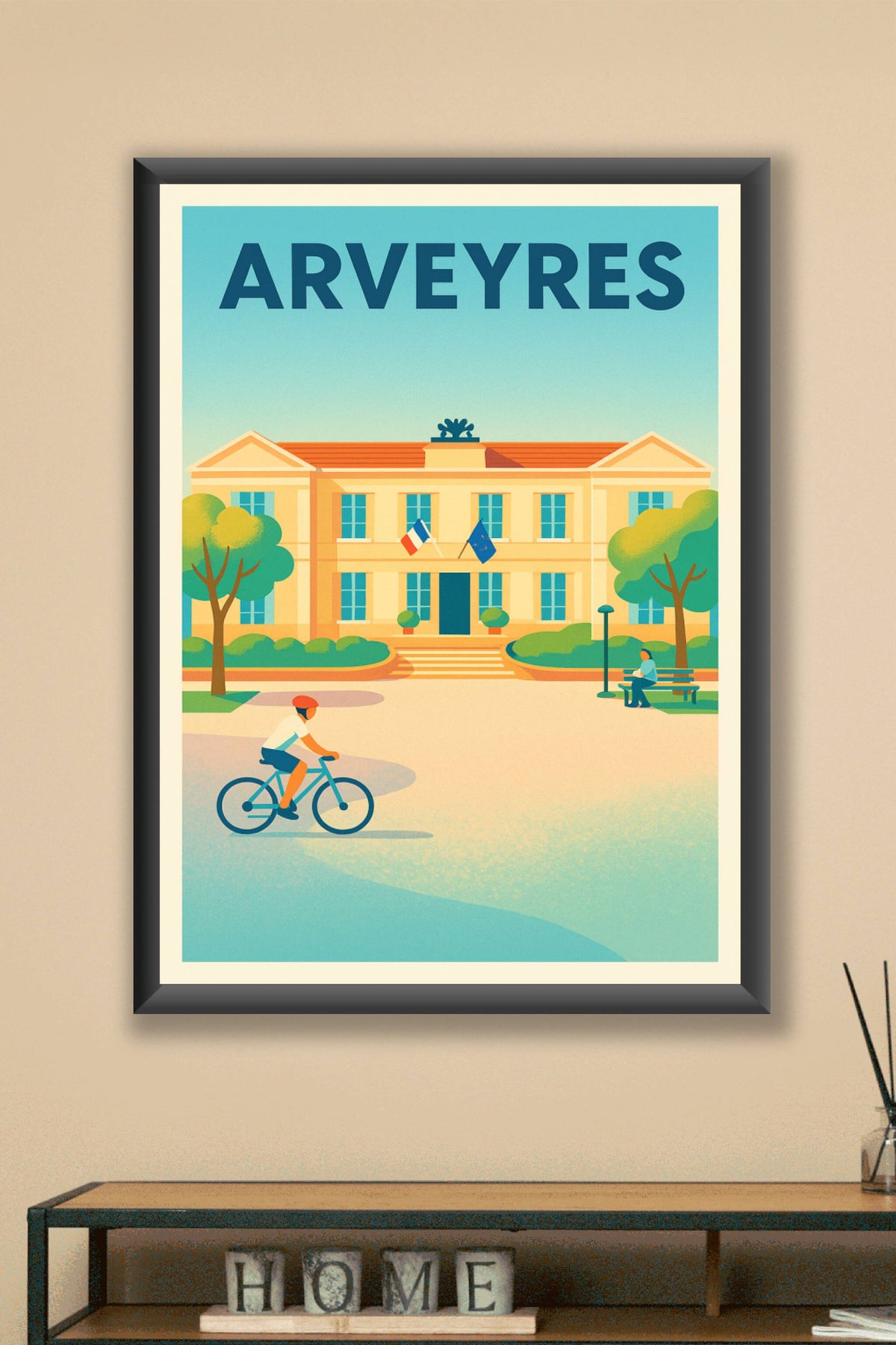 Affiche de Arveyres - L'élégance tranquille au cœur du village