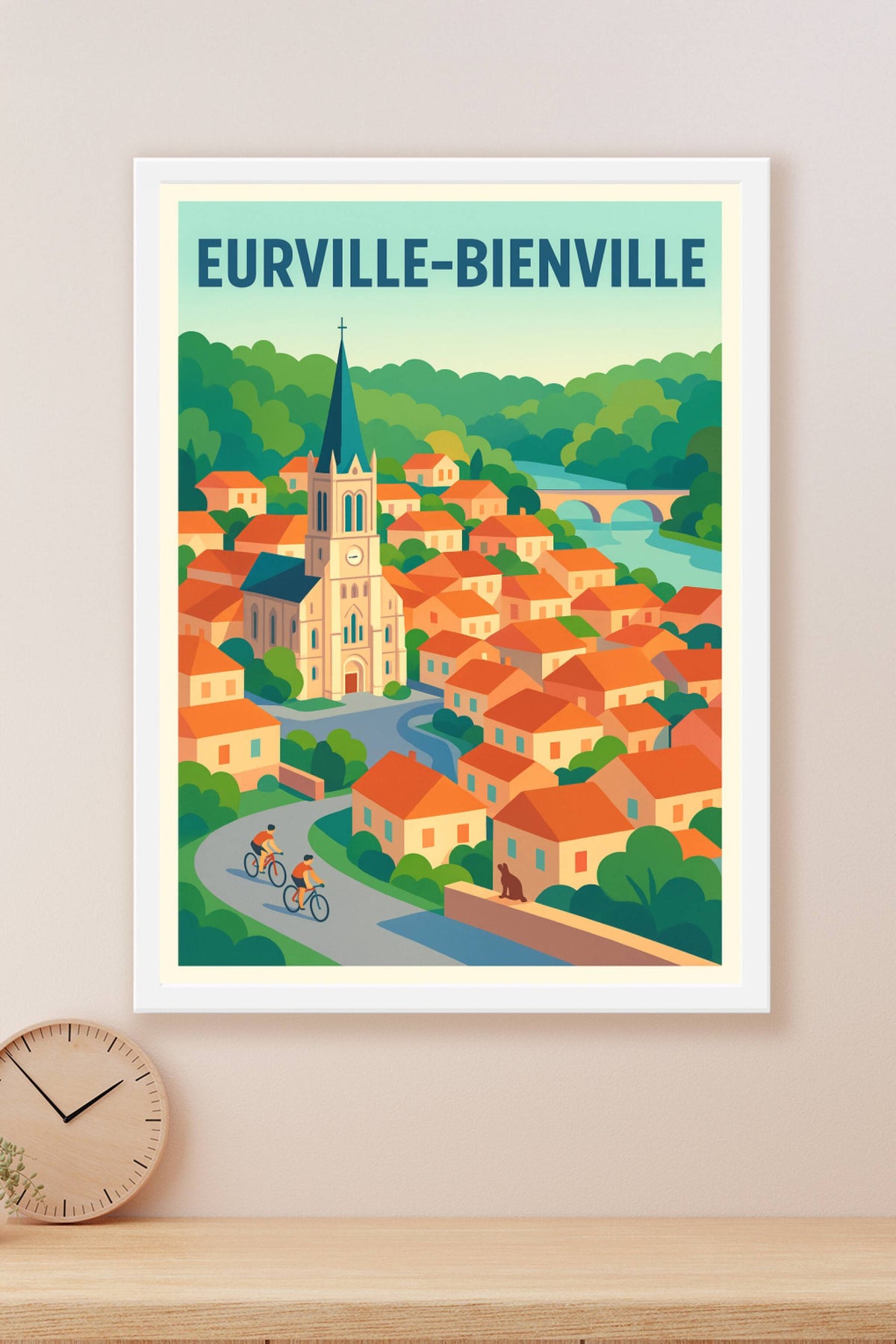 Affiche de Eurville-Bienville - Le charme paisible de la campagne lorrainne