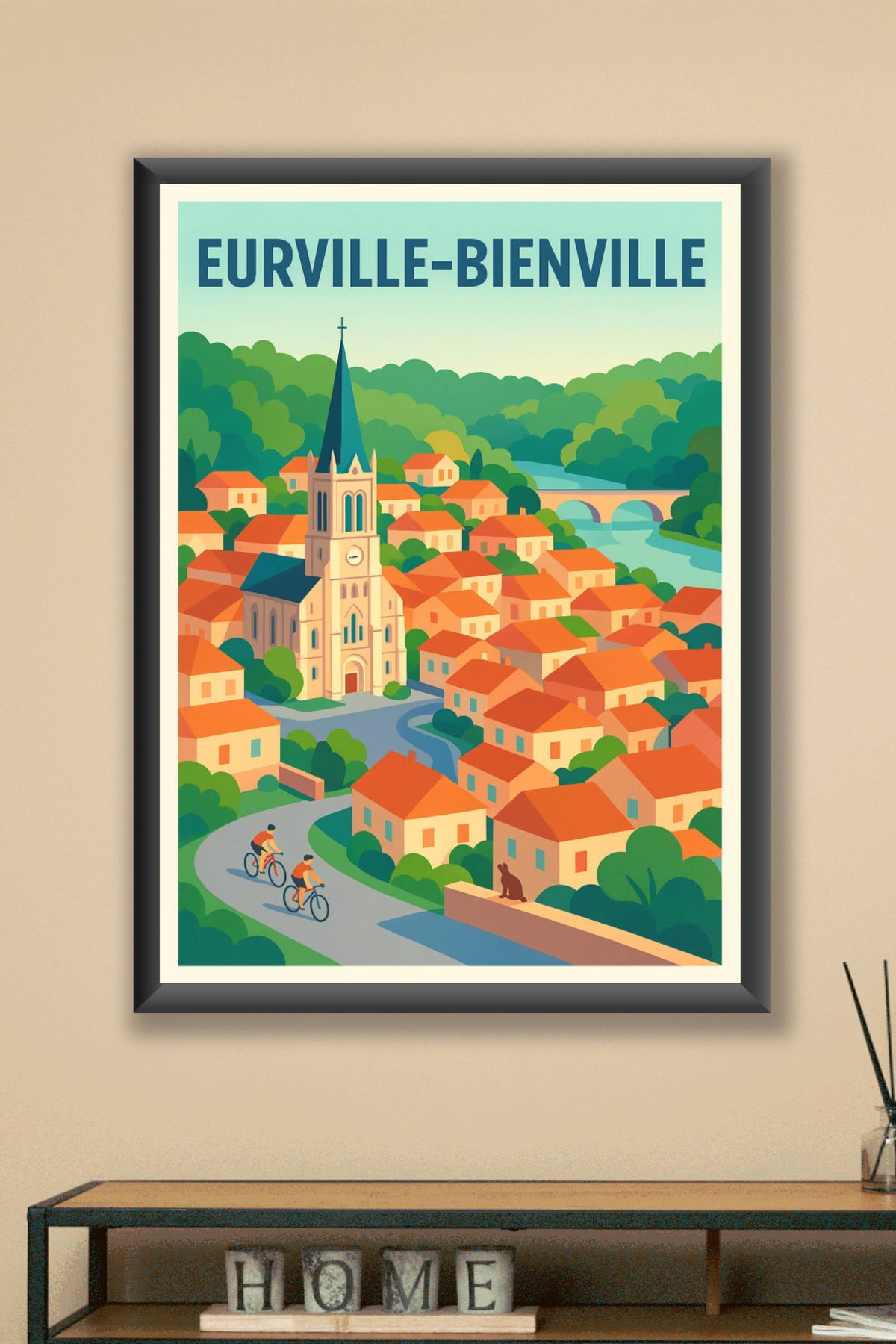 Affiche de Eurville-Bienville - Le charme paisible de la campagne lorrainne