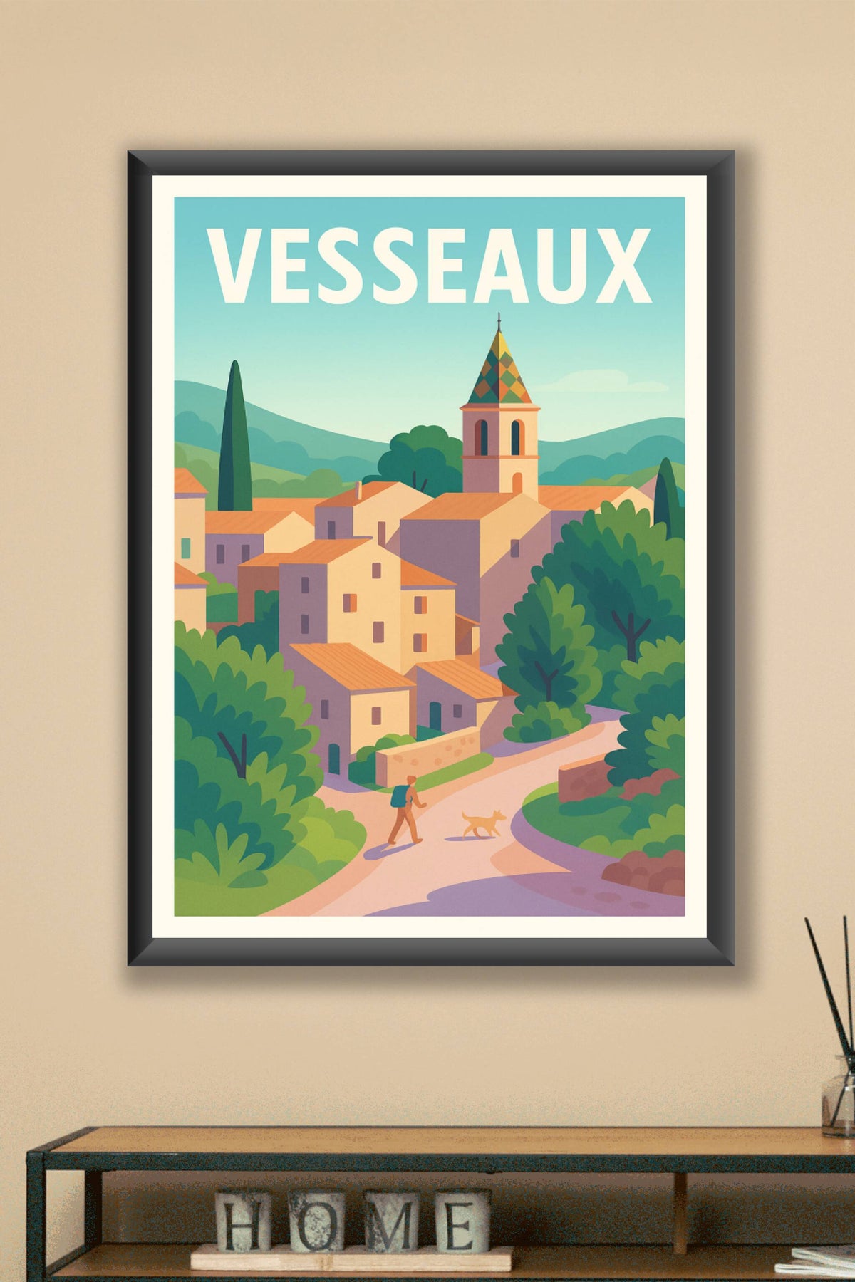 Affiche de Vesseaux - Escapade paisible en Ardèche