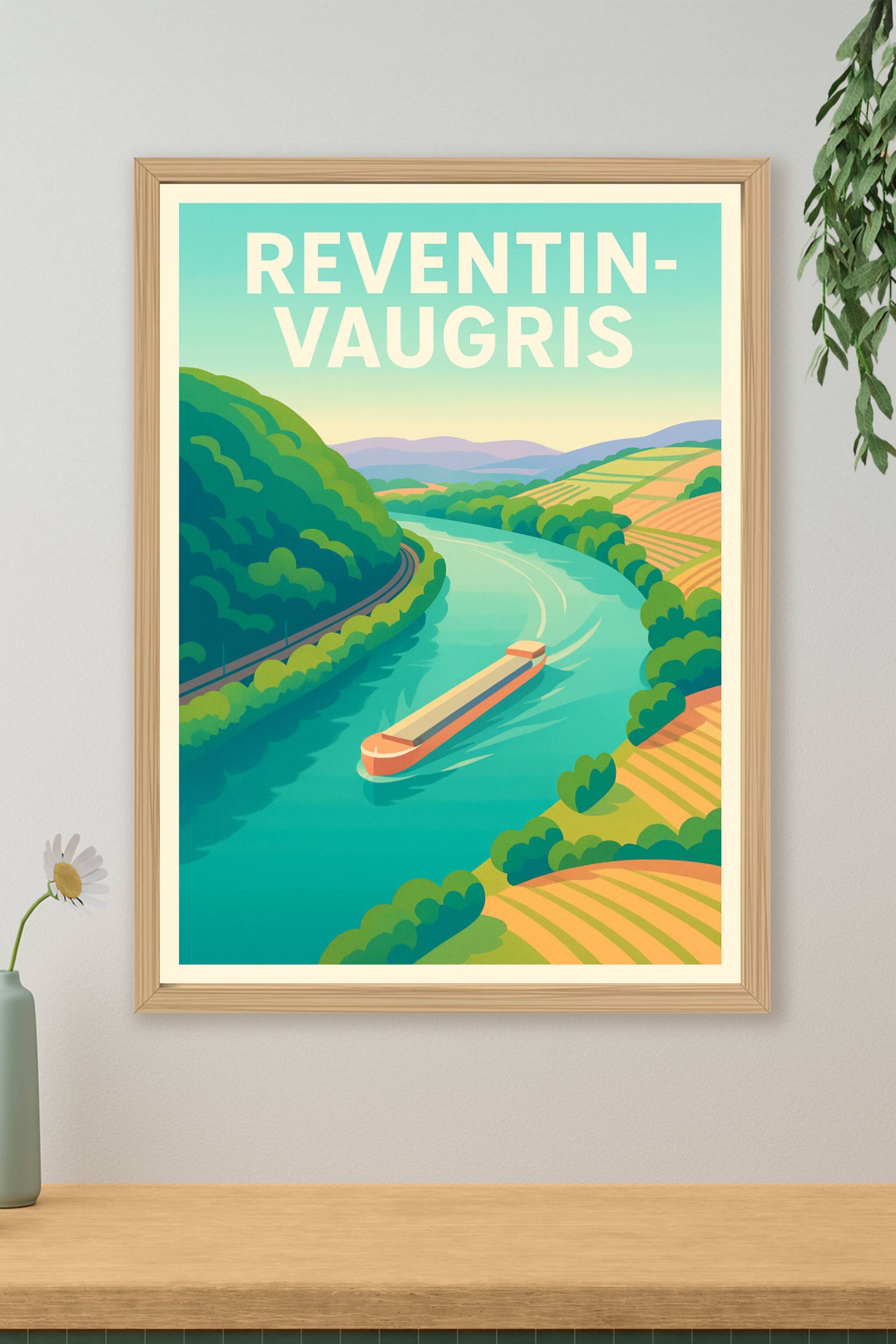Affiche de Reventin-Vaugris - Le doux passage sur le Rhône