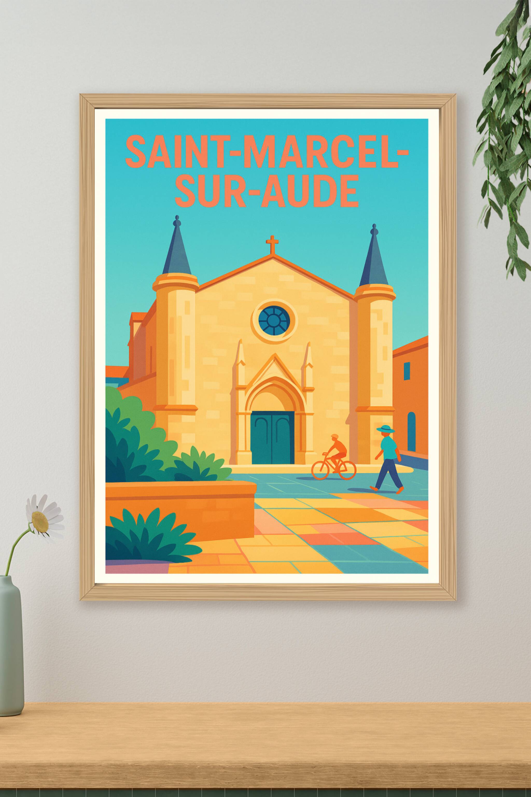 Affiche de Saint-Marcel-sur-Aude - Charme et douceur méditerranéenne