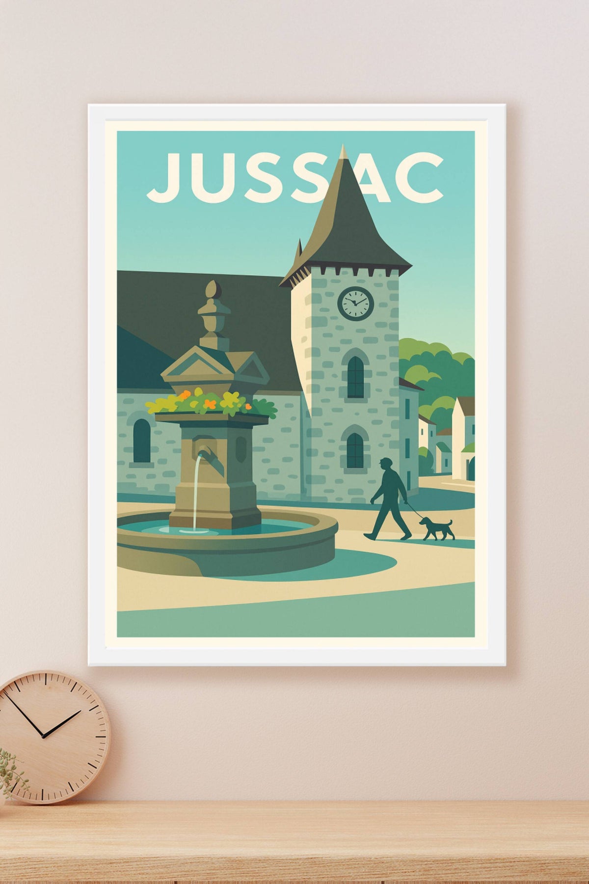 Affiche de Jussac - Charme et Sérénité au Cœur du Village
