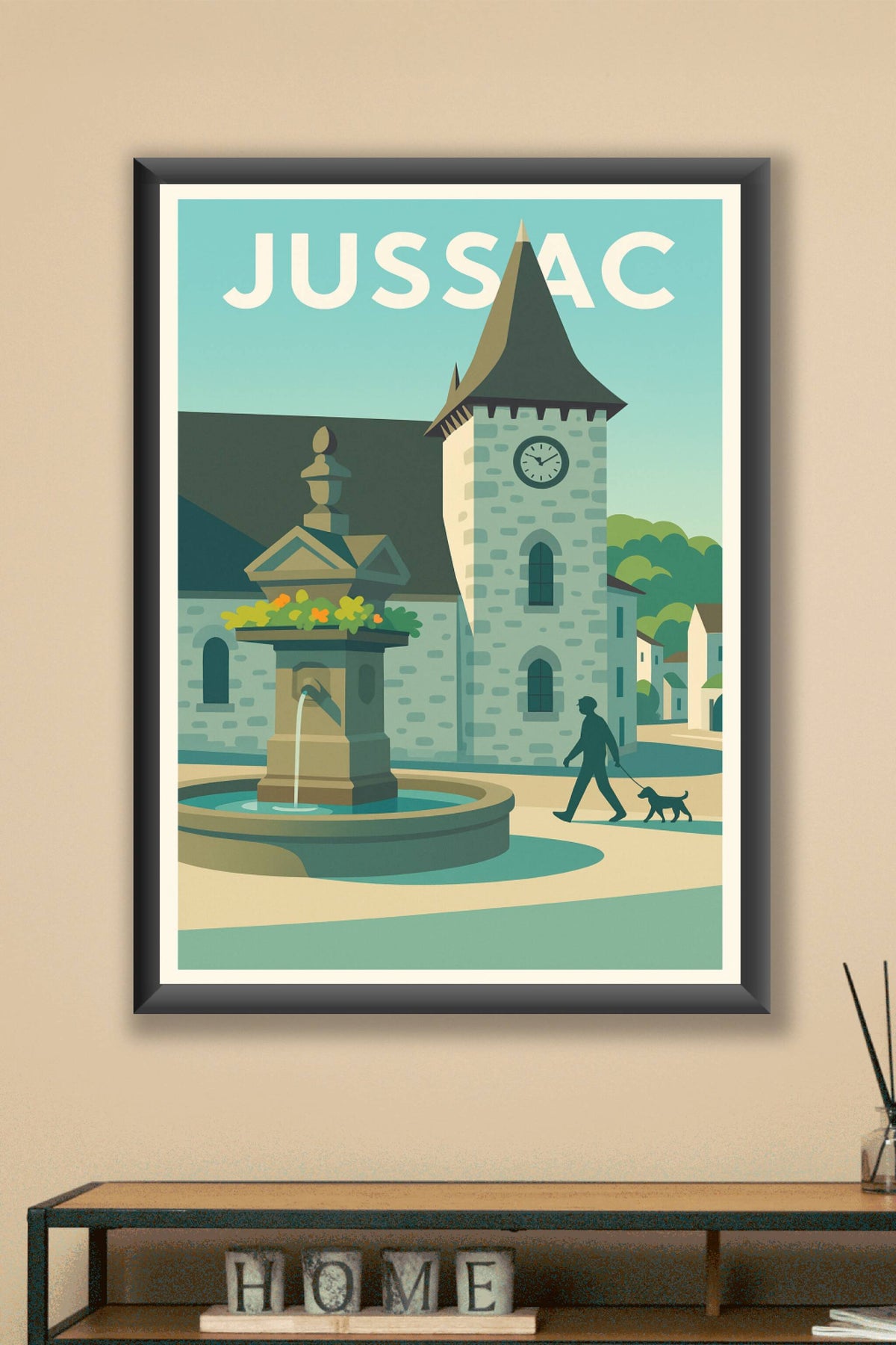 Affiche de Jussac - Charme et Sérénité au Cœur du Village