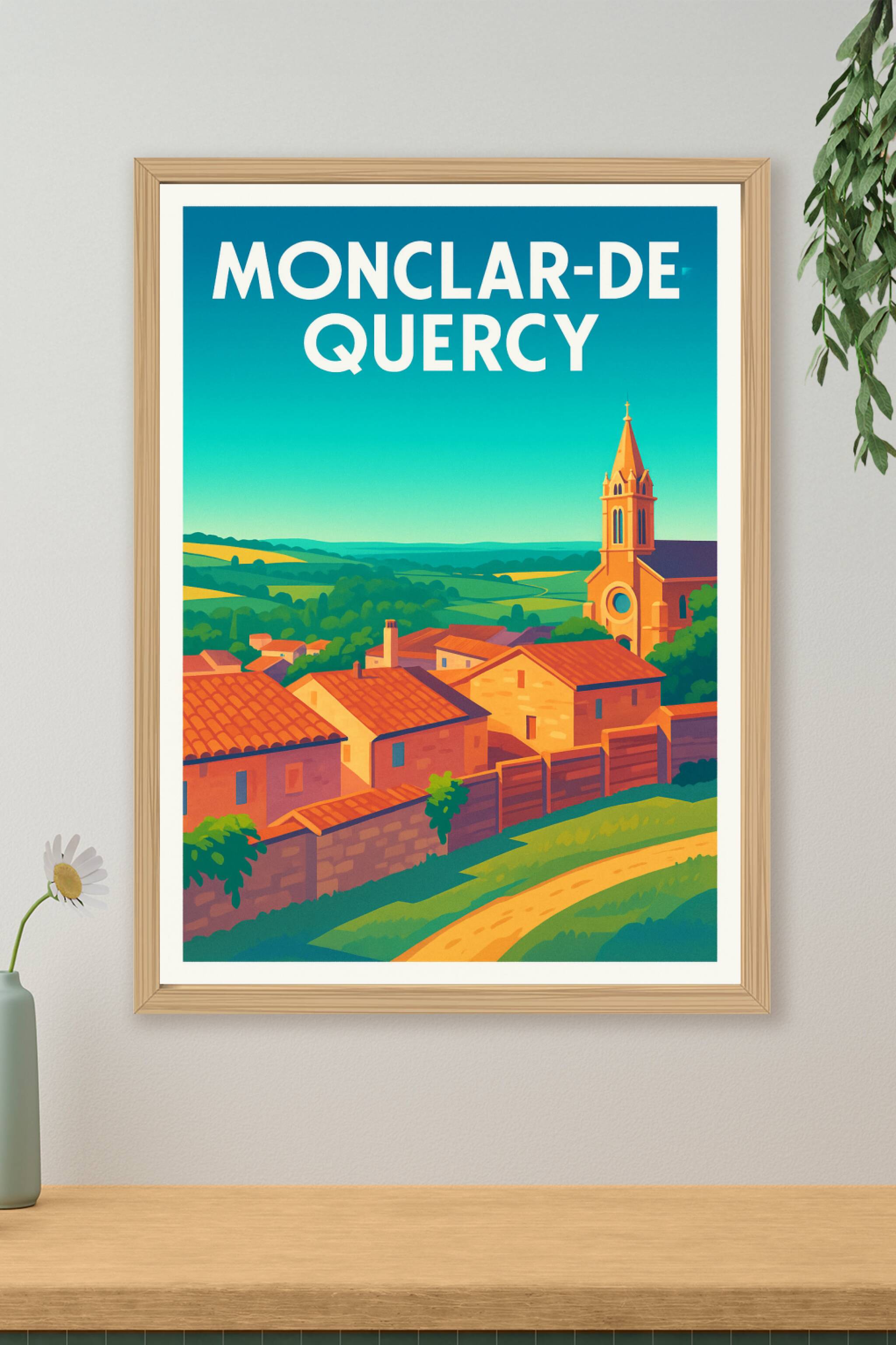 Affiche de Monclar-de-Quercy - Charme et Sérénité en Pays Quercynois