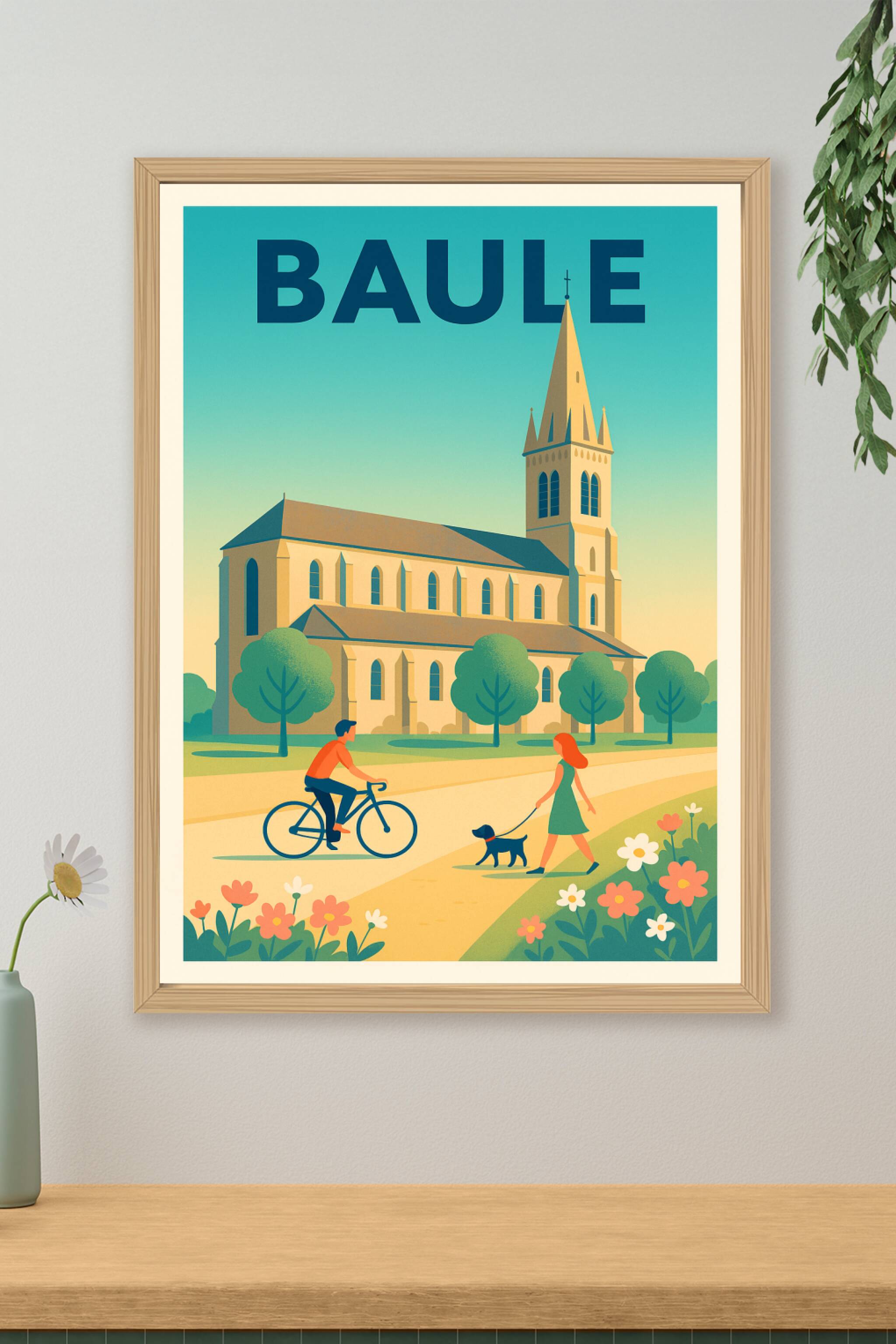 Affiche de Baule - Promenade bucolique au cœur de la ville