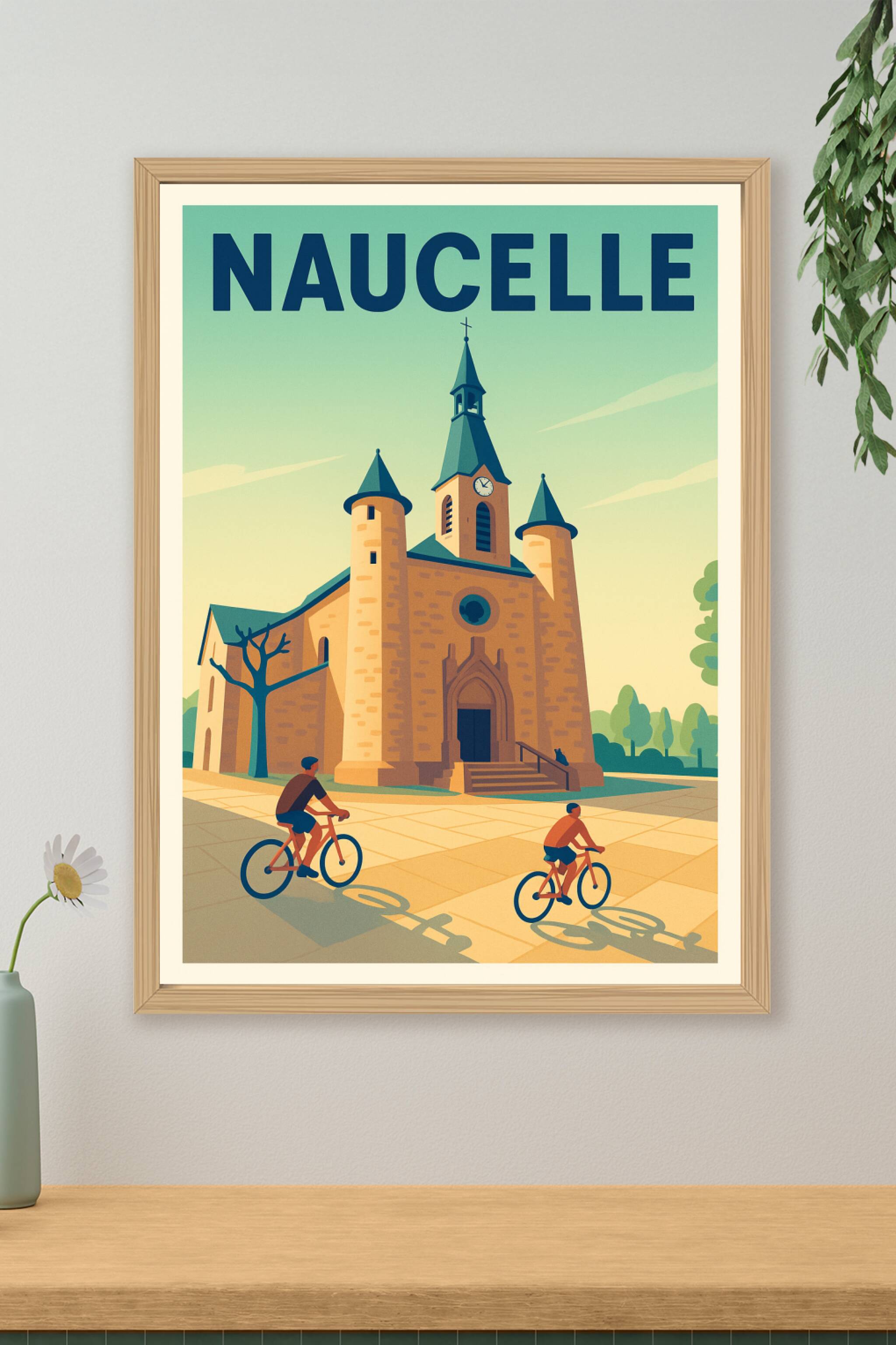 Affiche de Naucelle - L'élégance paisible de son église emblématique