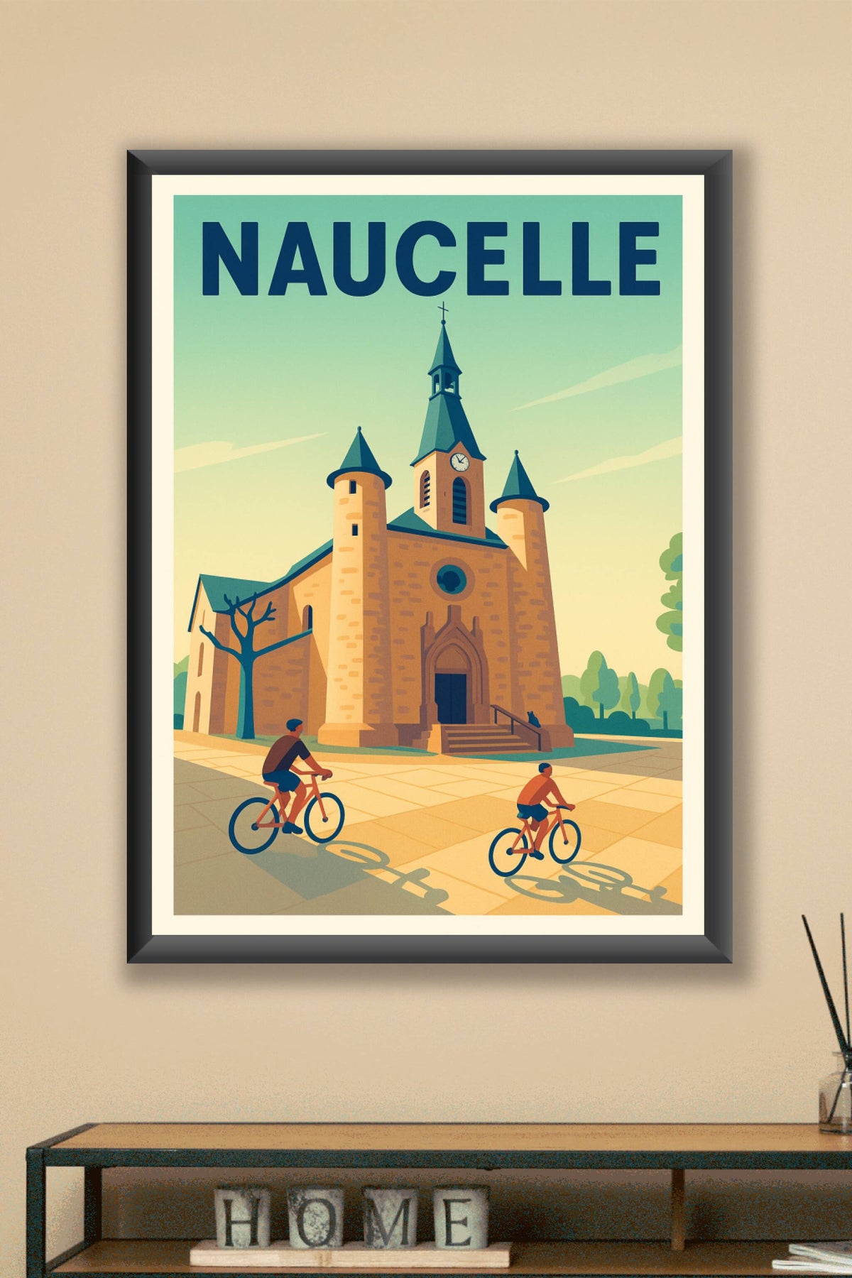Affiche de Naucelle - L'élégance paisible de son église emblématique