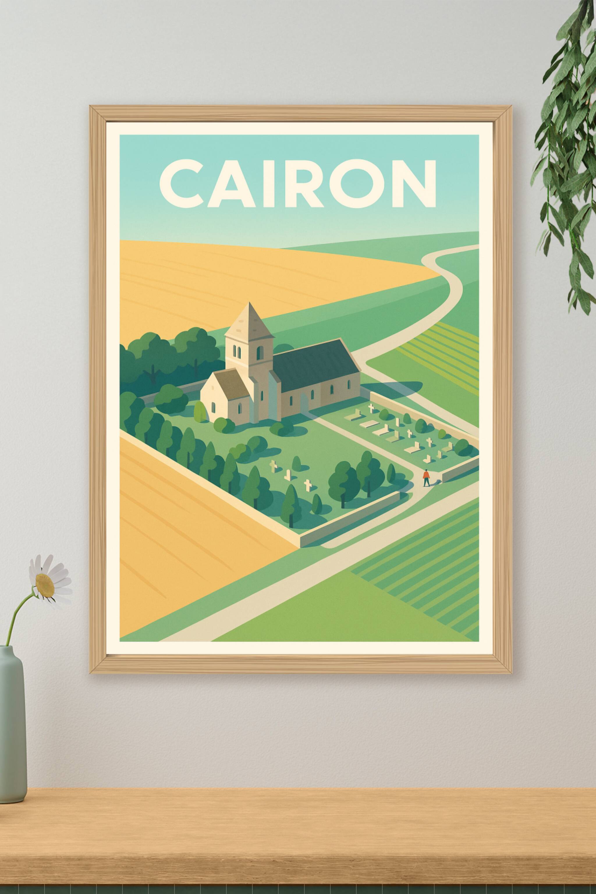 Affiche de Cairon - L'âme paisible de la campagne normande
