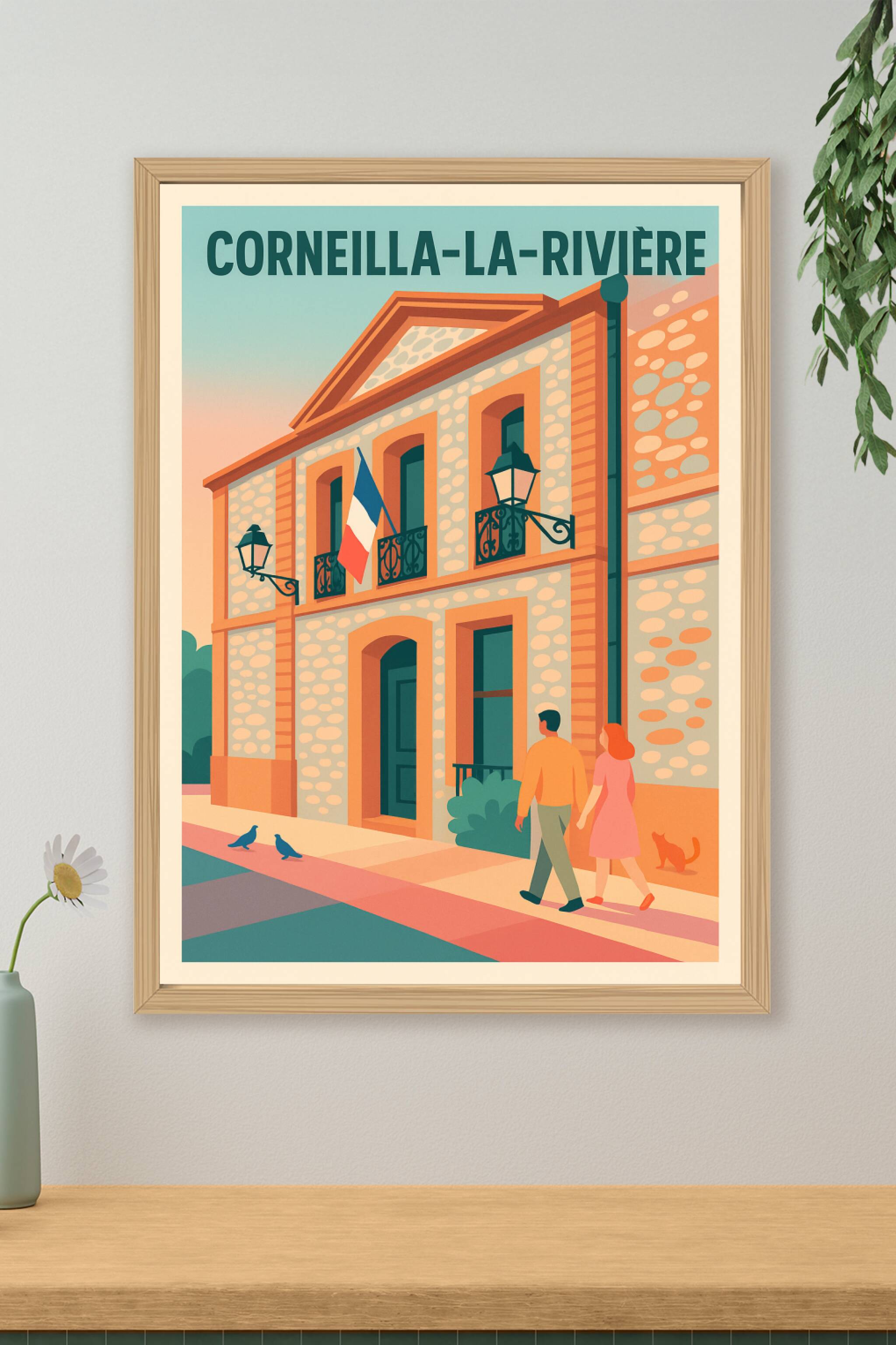 Affiche de Corneilla-la-Rivière - Charme et sérénité d'un village authentique