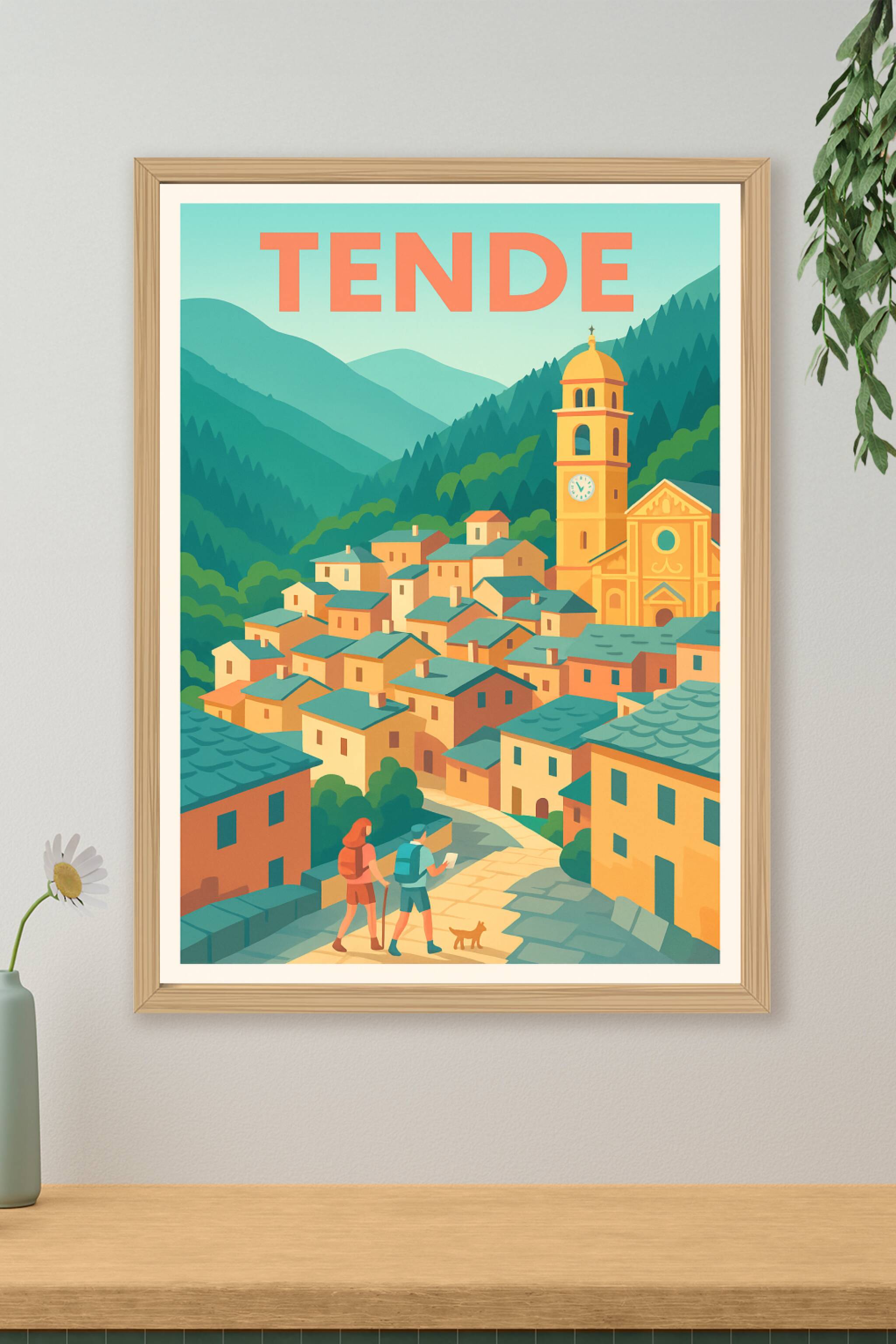 Affiche de Tende - L'escapade pittoresque en montagne