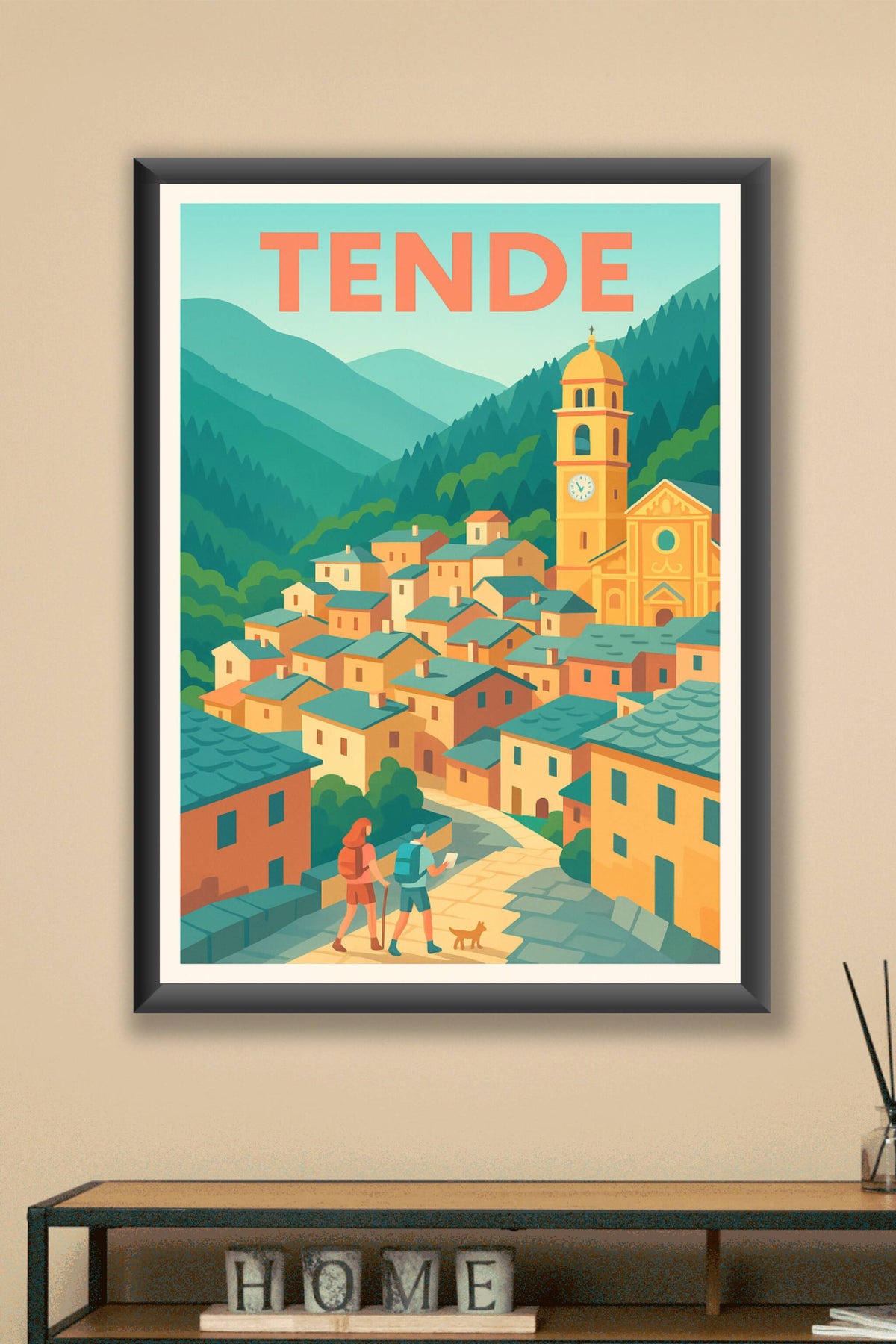 Affiche de Tende - L'escapade pittoresque en montagne