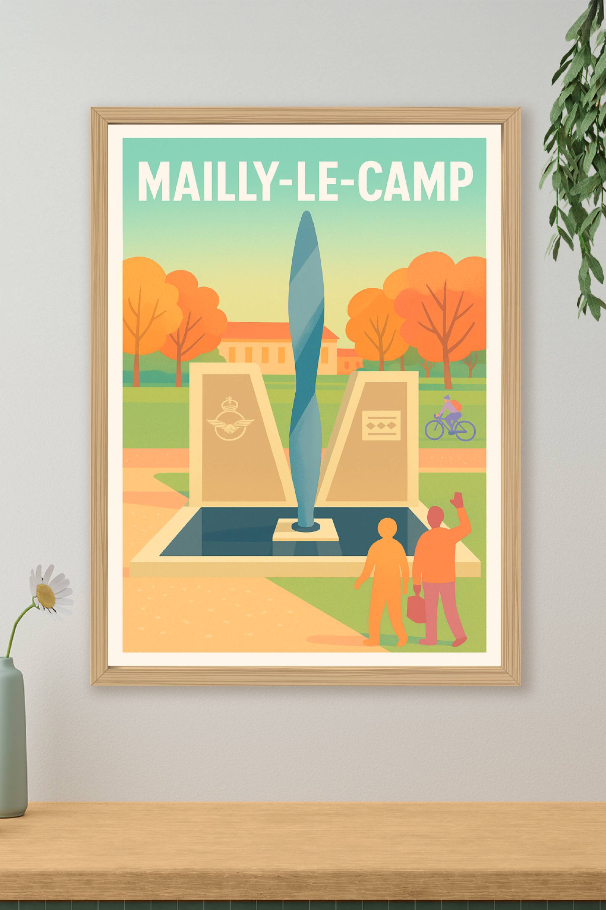 Affiche de Mailly-le-Camp - Un hommage moderne au souvenir