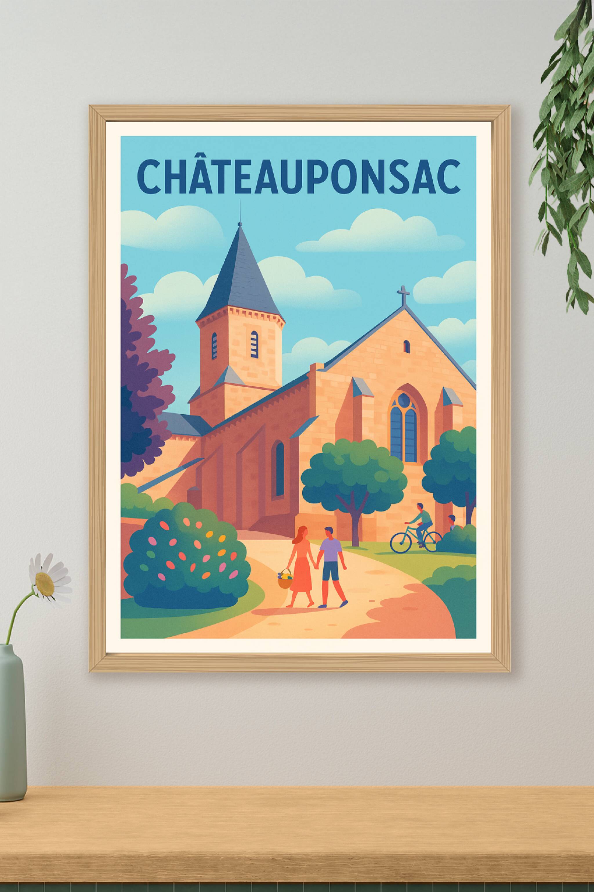 Affiche de Châteauponsac - Charme et sérénité en Limousin