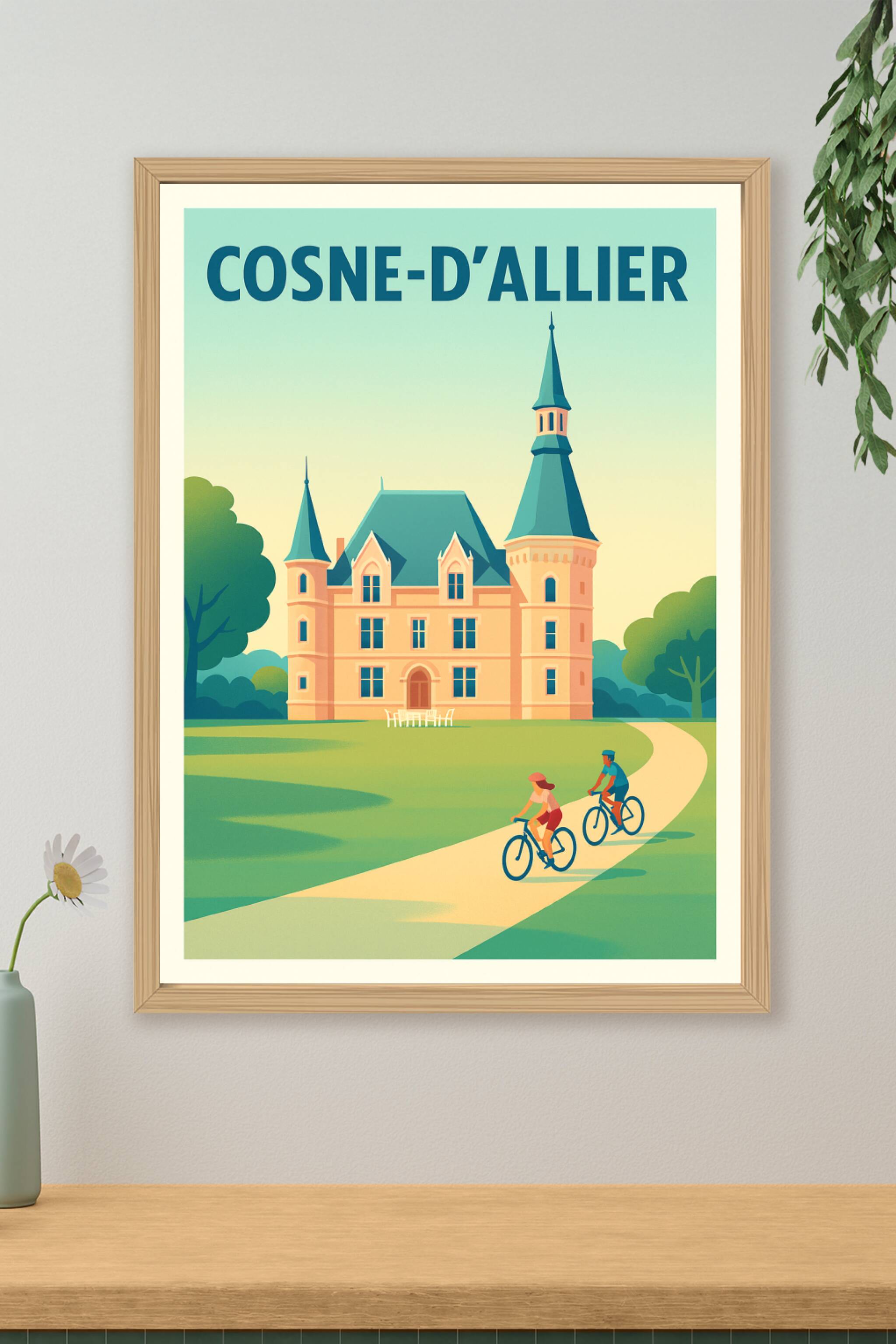 Affiche de Cosne-d'Allier - Charme et douceur au fil de la Loire