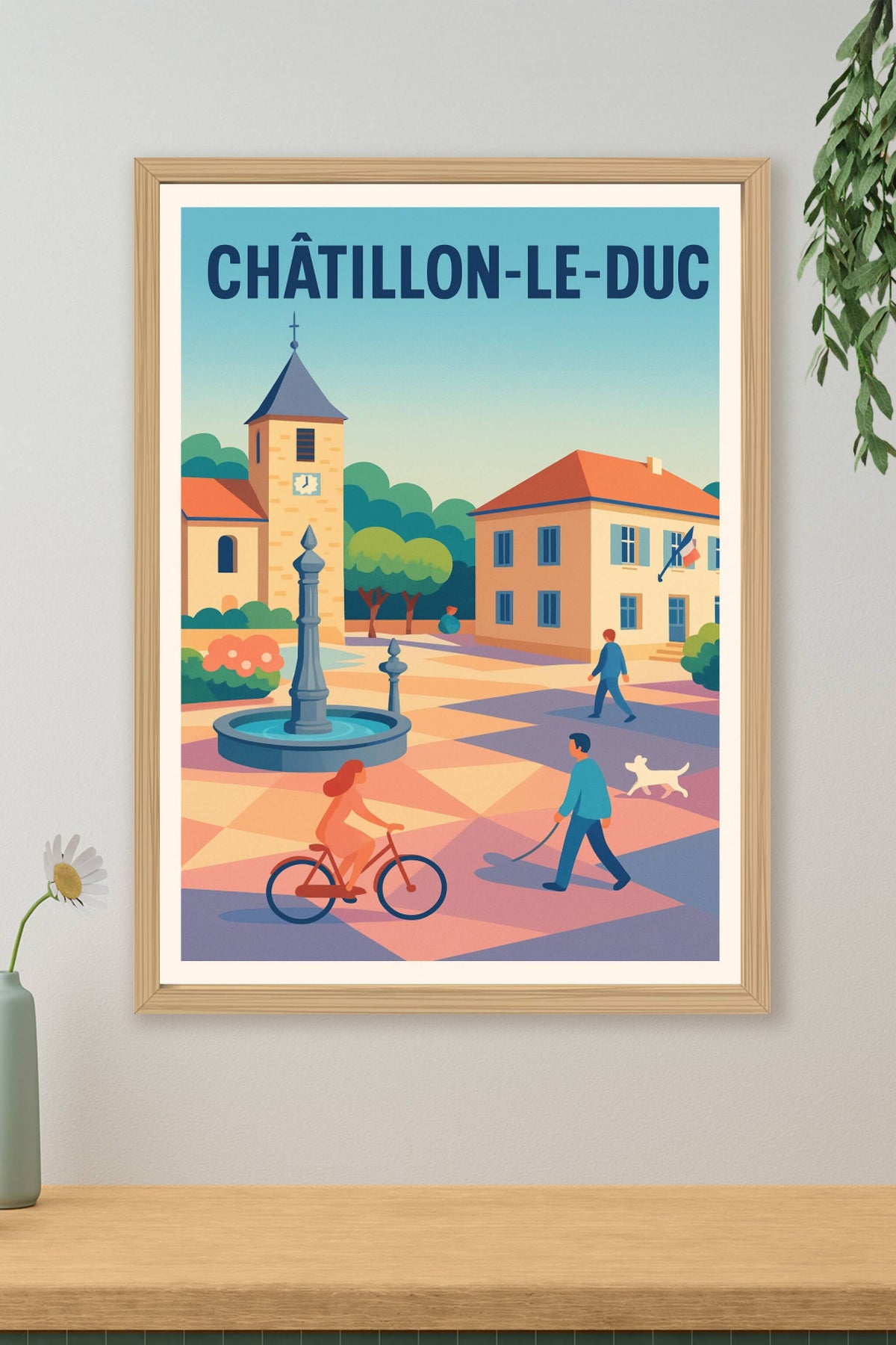 Affiche de Châtillon-le-Duc - Tranquillité au cœur du village