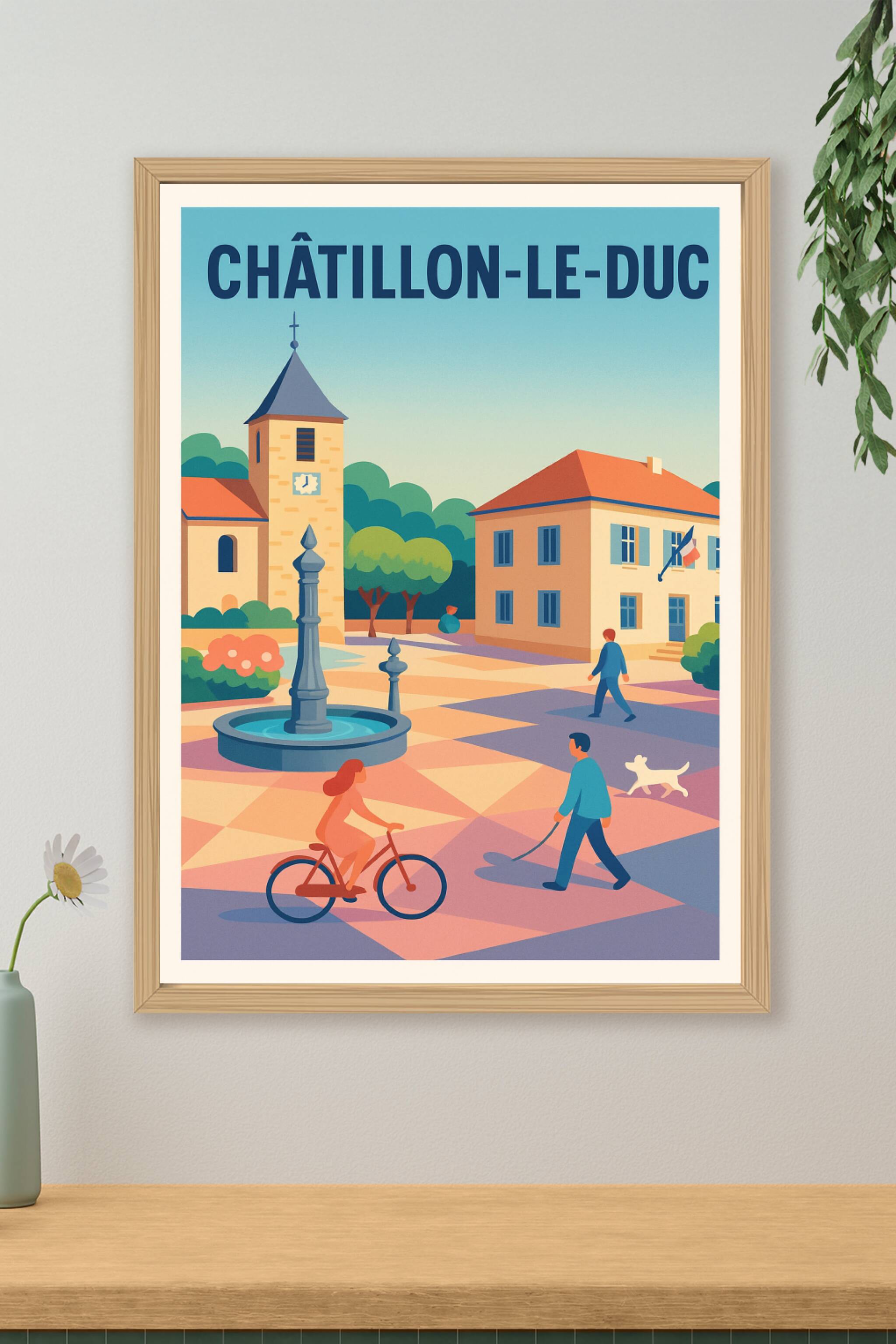 Affiche de Châtillon-le-Duc - Tranquillité au cœur du village