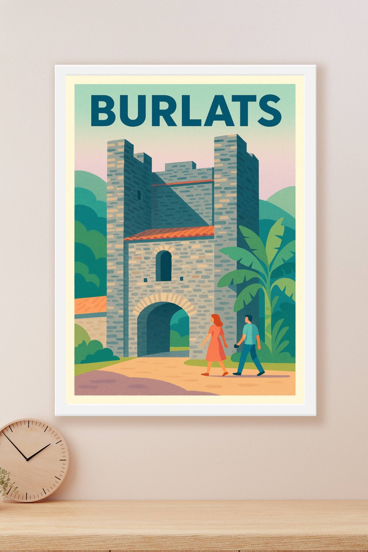 Affiche de Burlats - Charme médiéval en pleine nature