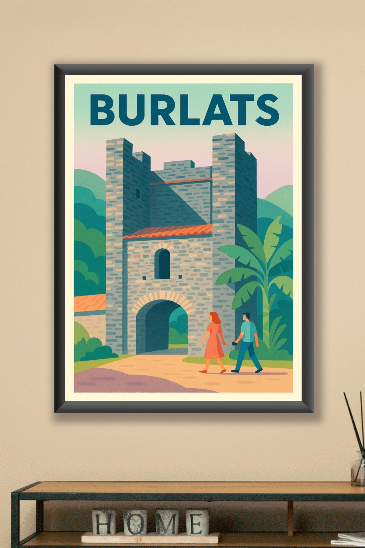 Affiche de Burlats - Charme médiéval en pleine nature