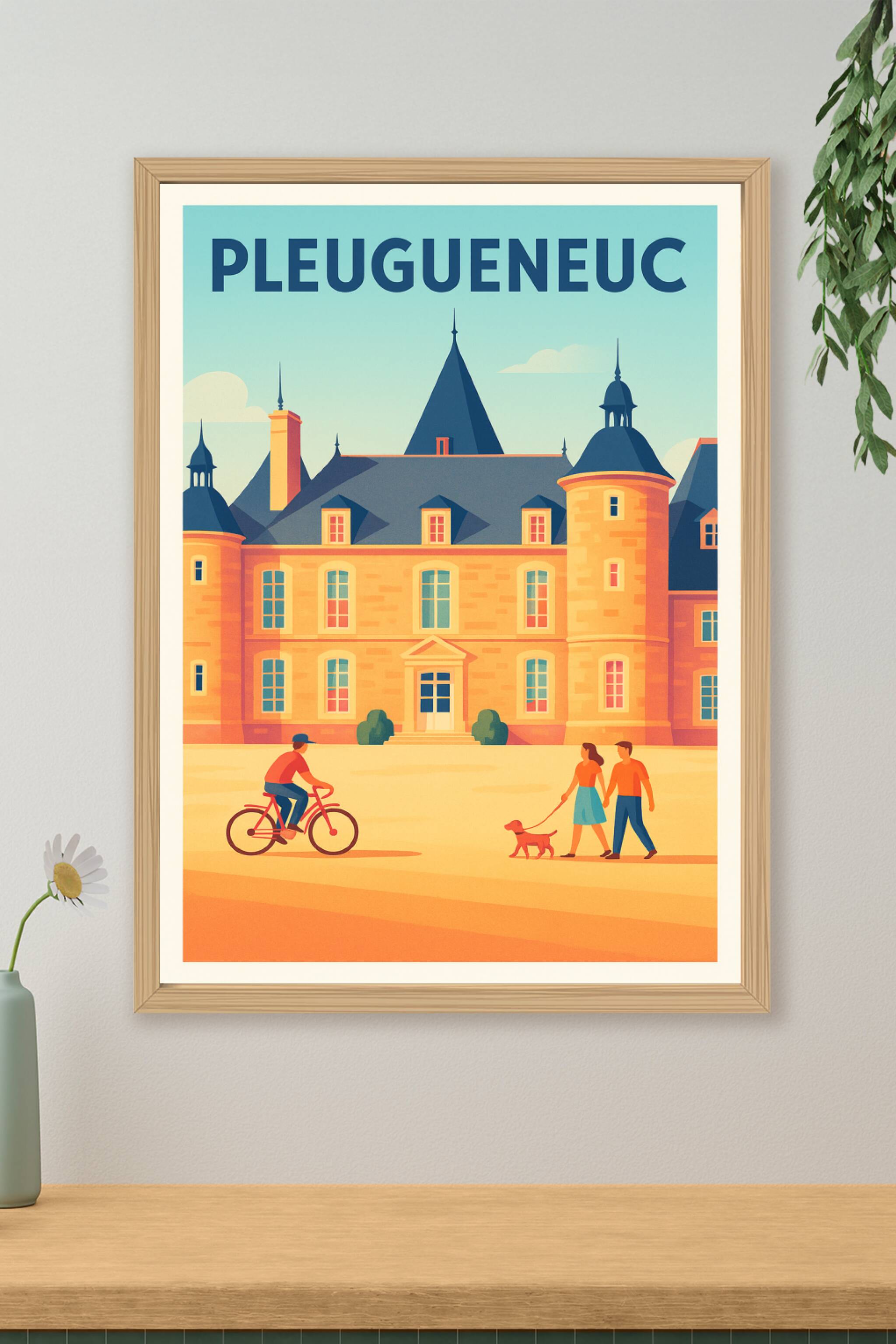 Affiche de Pleugueneuc - Charme et sérénité au cœur de la Bretagne