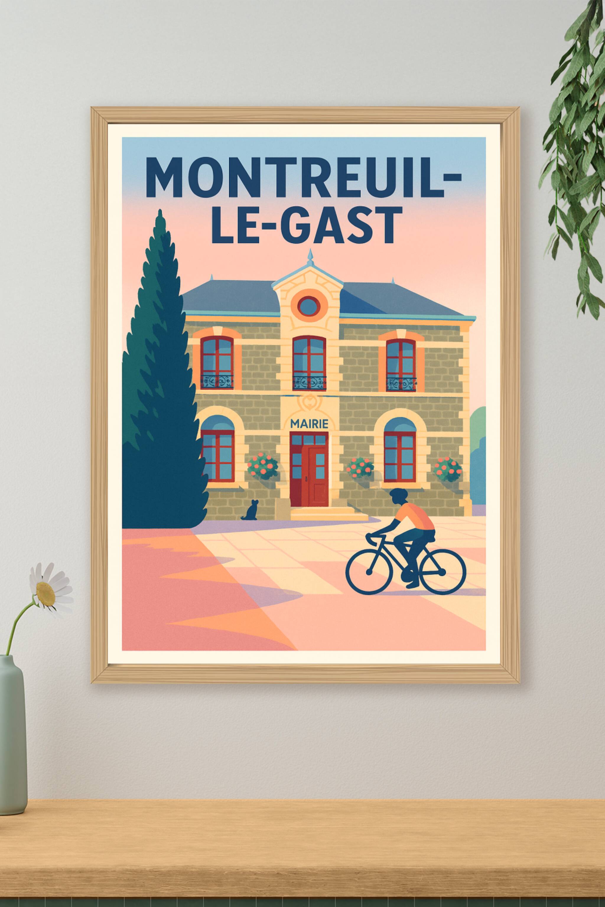 Affiche de Montreuil-le-Gast - L'authenticité au cœur de la campagne bretonne