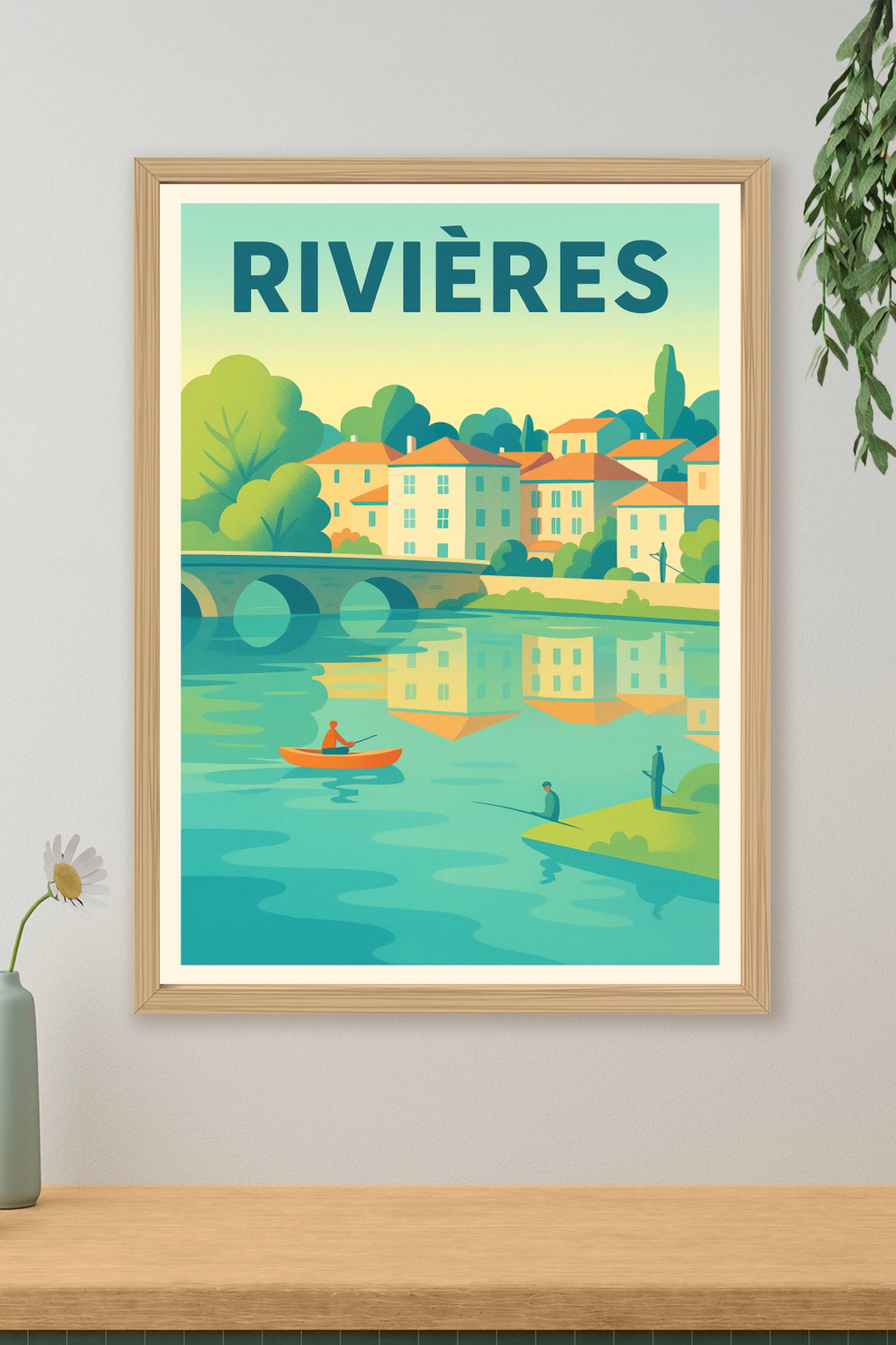 Affiche de Rivières - Sérénité au fil de l'eau