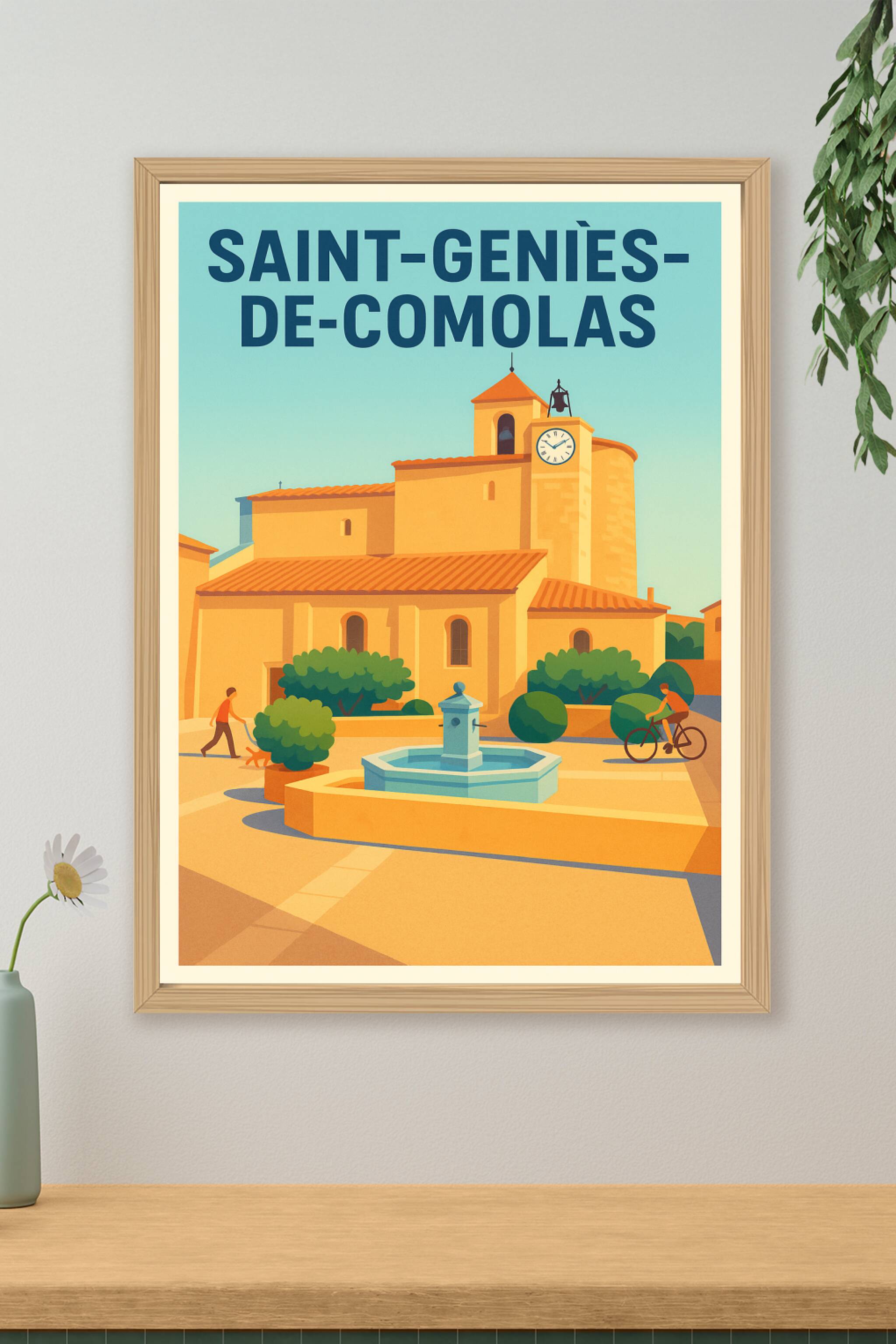 Affiche de Saint-Geniès-de-Comolas - Charme et sérénité en Provence