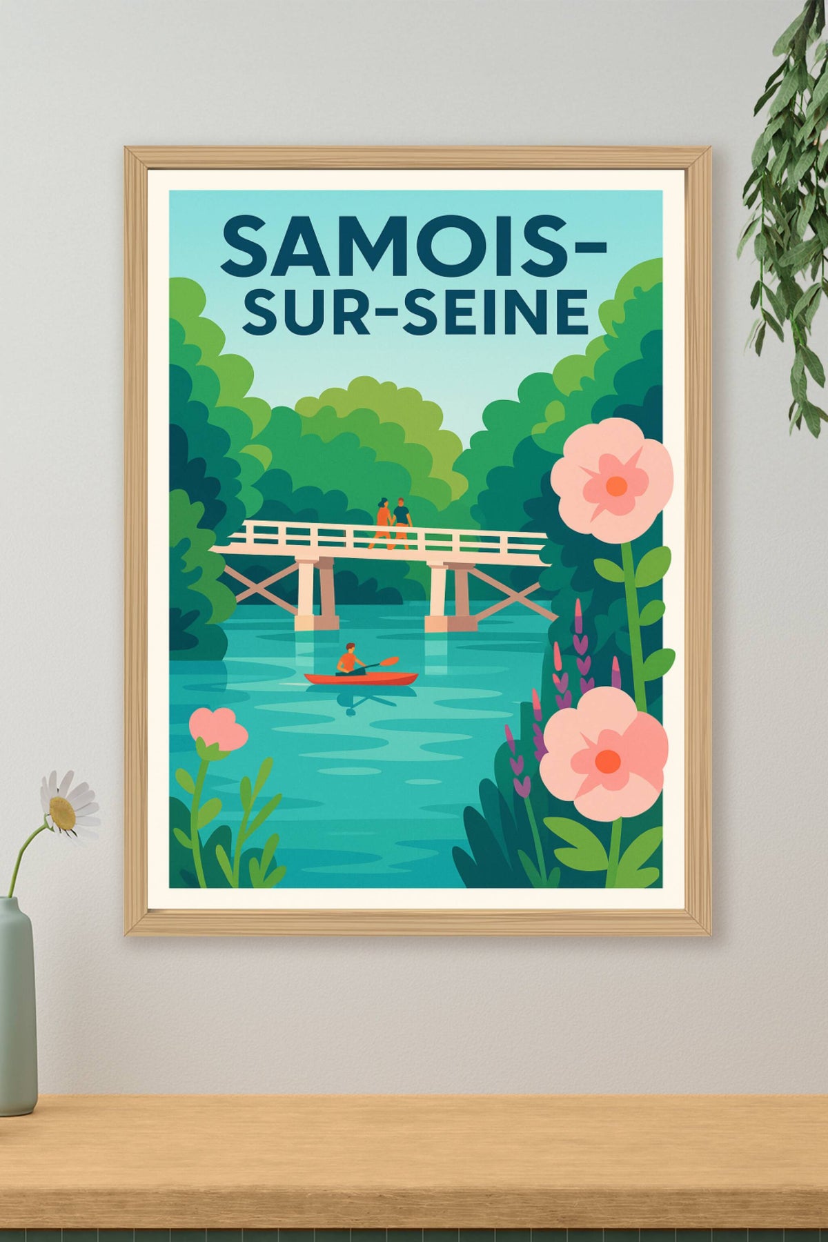 Affiche de Samois-sur-Seine - Évasion et nature au fil de l'eau