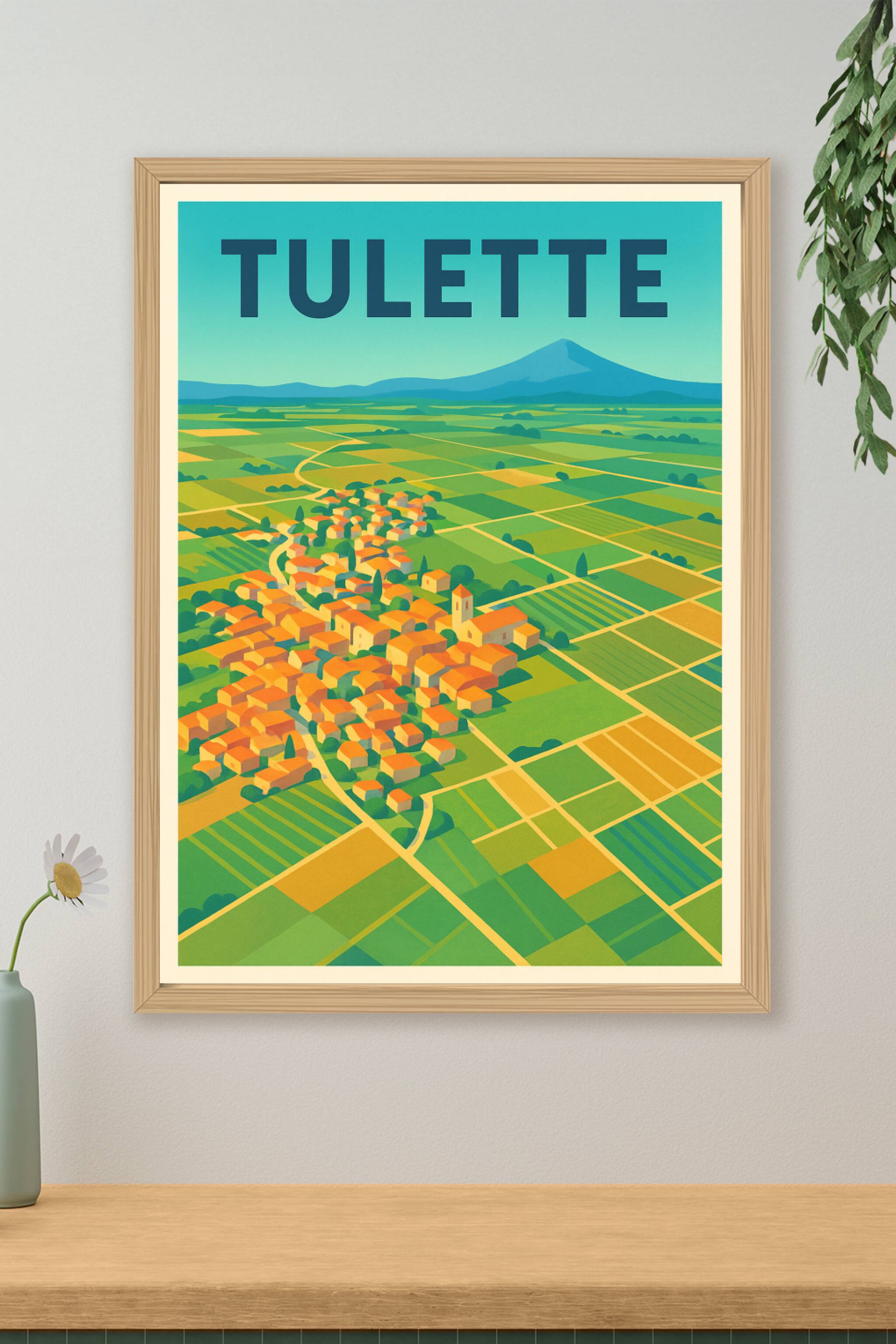 Affiche de Tulette - Un village provençal au cœur des vignobles