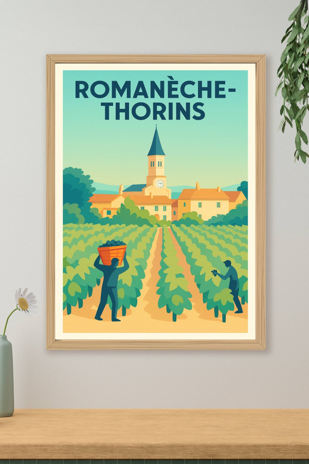 Affiche de Romanèche-Thorins - L'âme viticole au cœur des vignobles