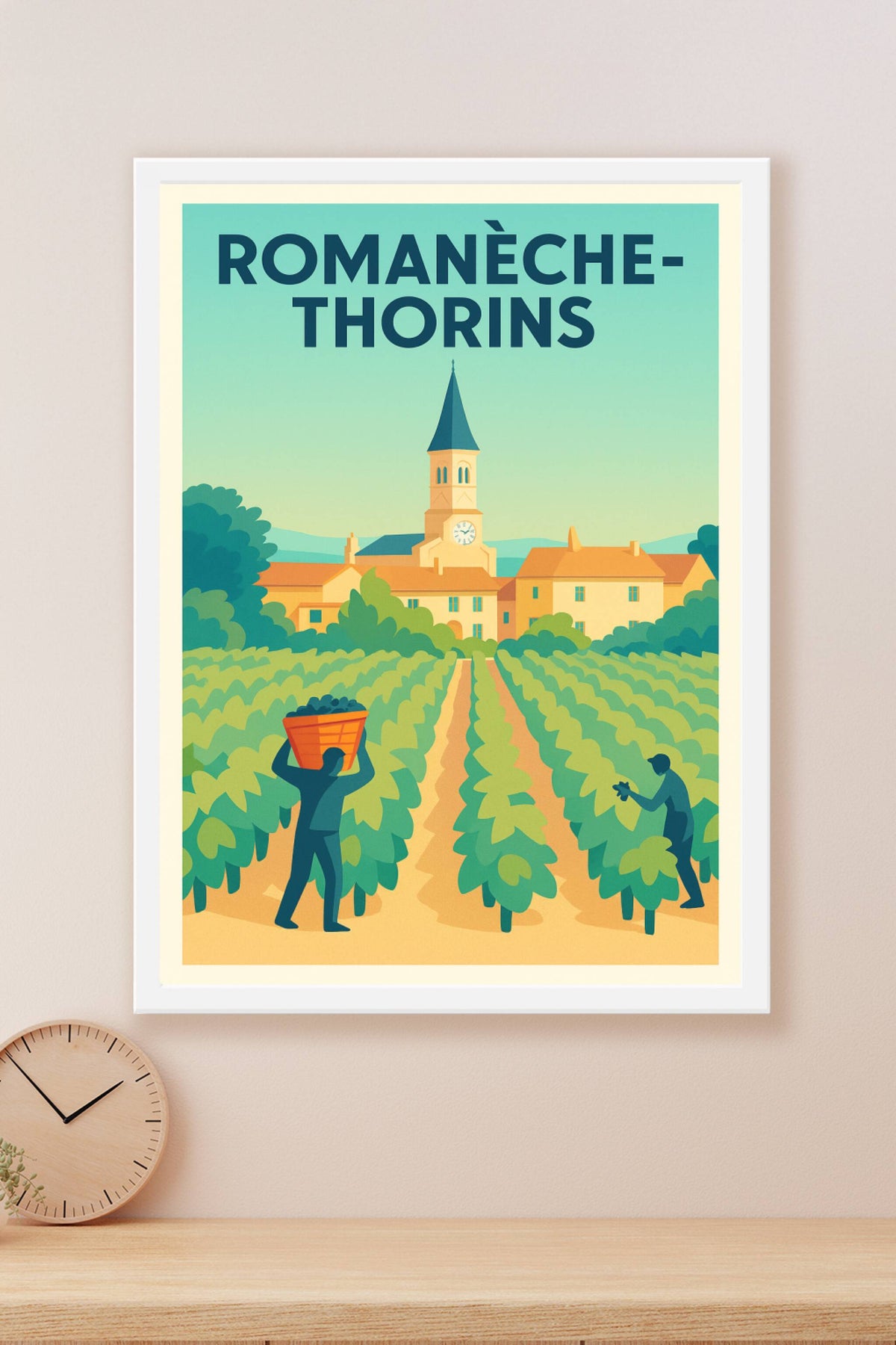 Affiche de Romanèche-Thorins - L'âme viticole au cœur des vignobles