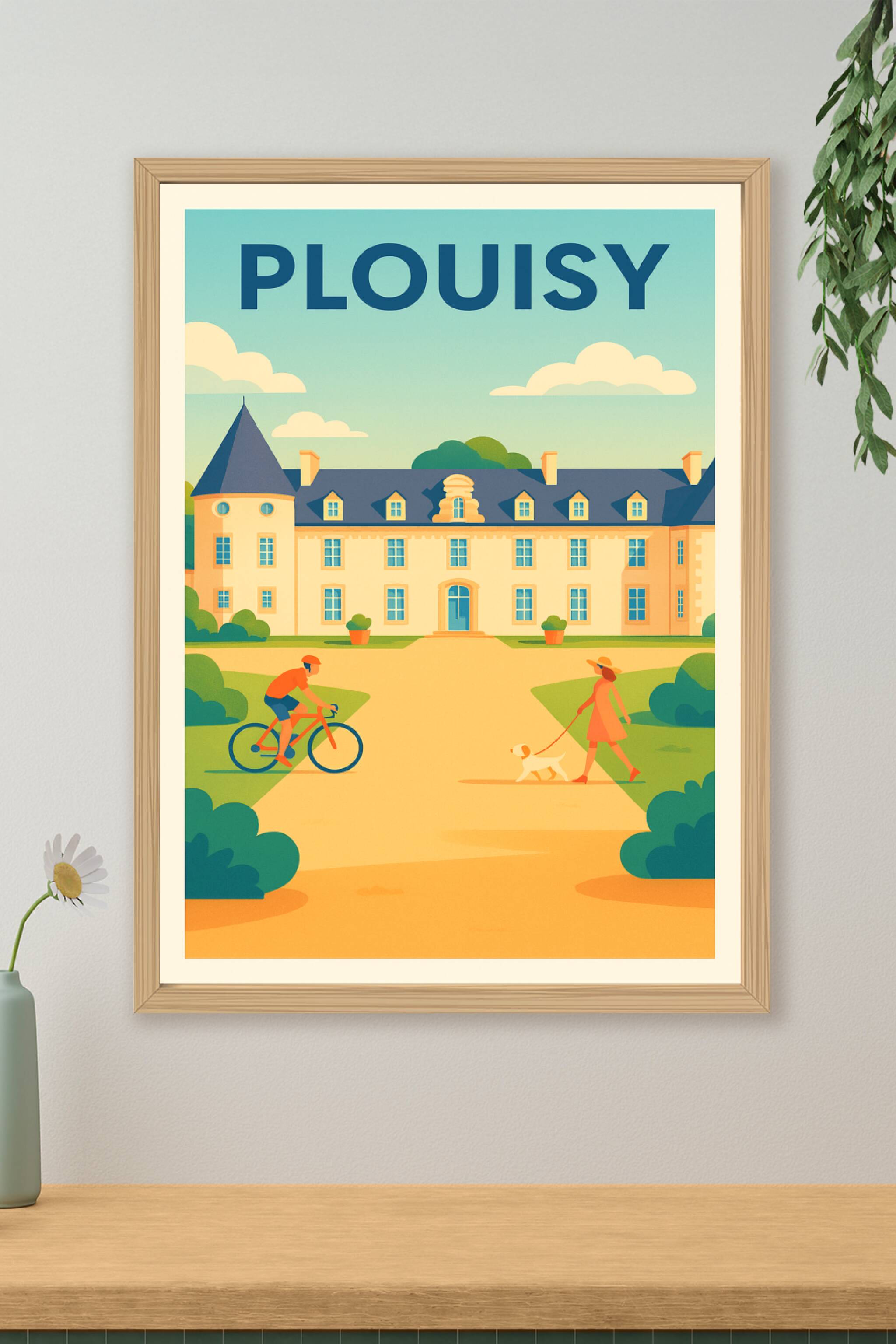 Affiche de Plouisy - Charme et sérénité en illustrations