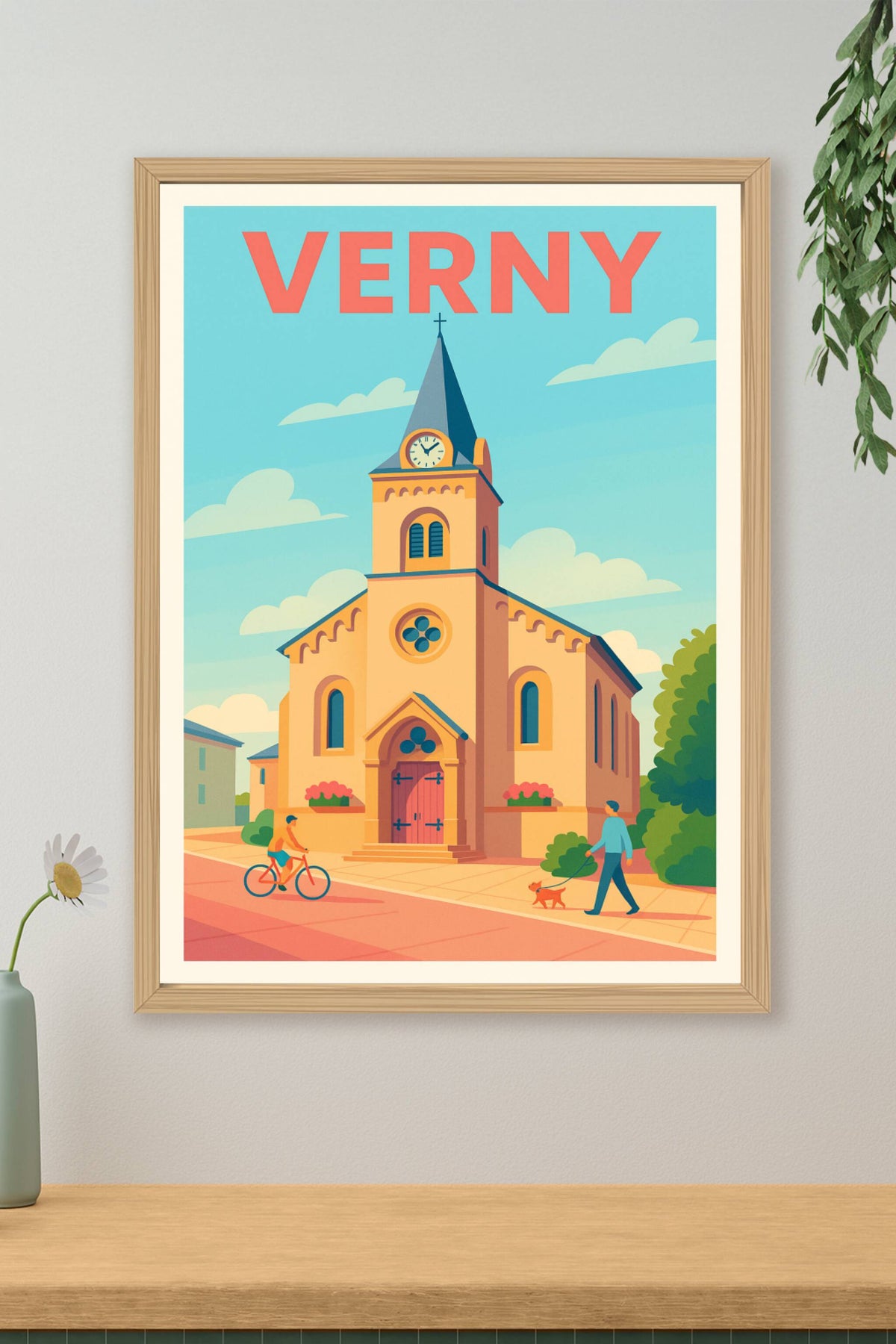 Affiche de Verny - Charme tranquille et architecture chaleureuse