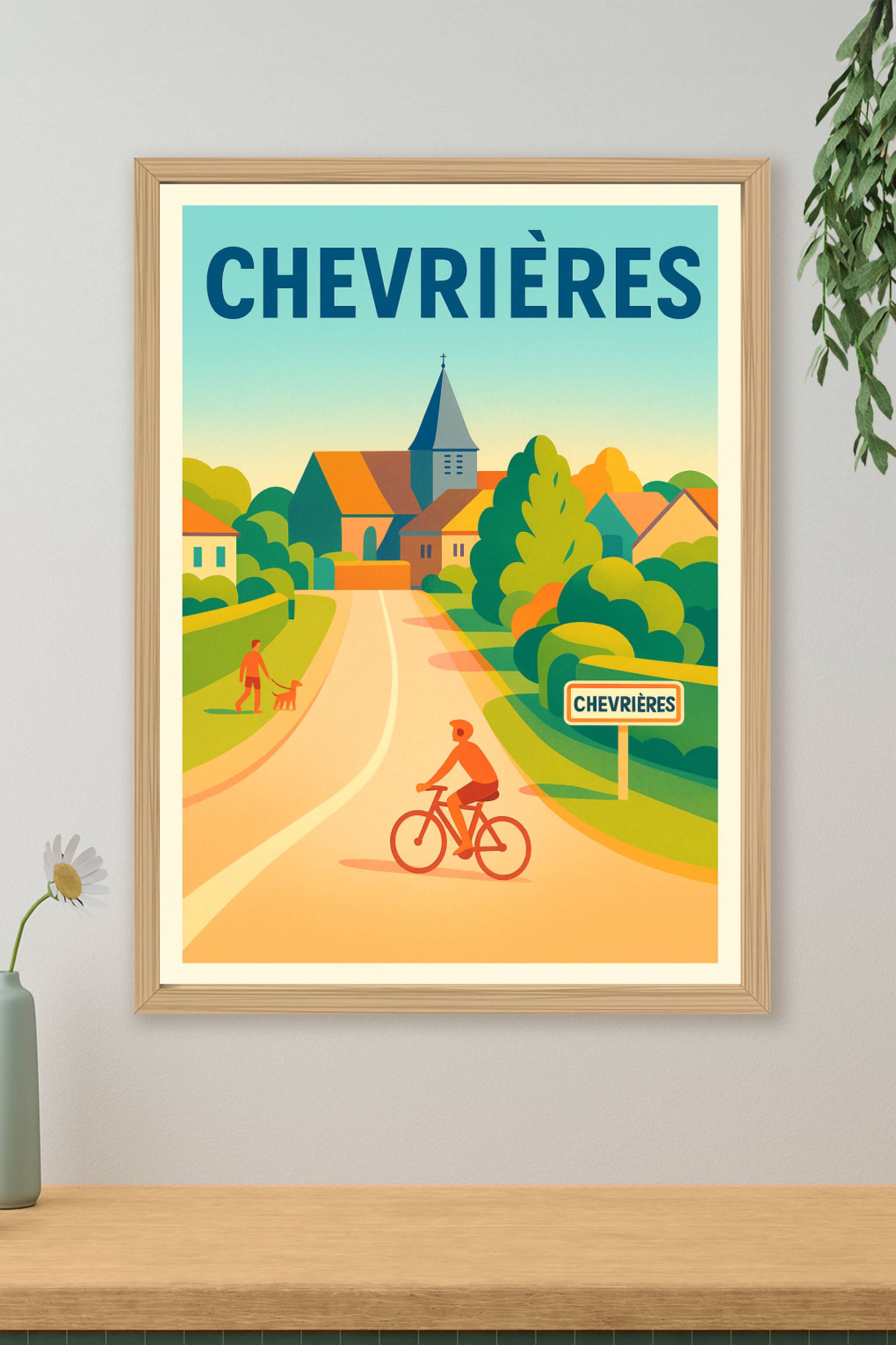 Affiche de Chevrières - L'élégance d'un village paisible