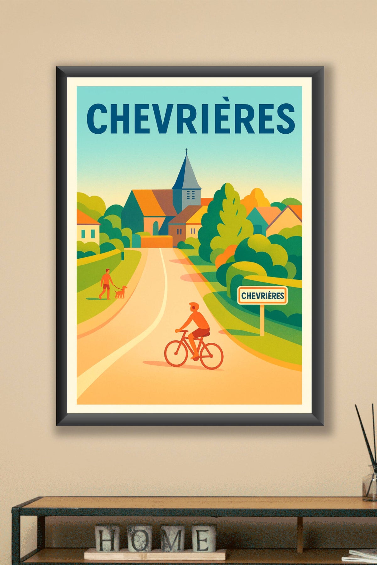Affiche de Chevrières - L'élégance d'un village paisible