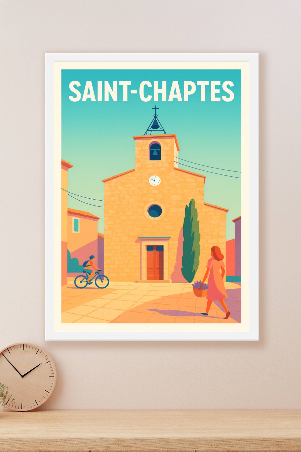 Affiche de Saint-Chaptes - Charme et douceur provençale