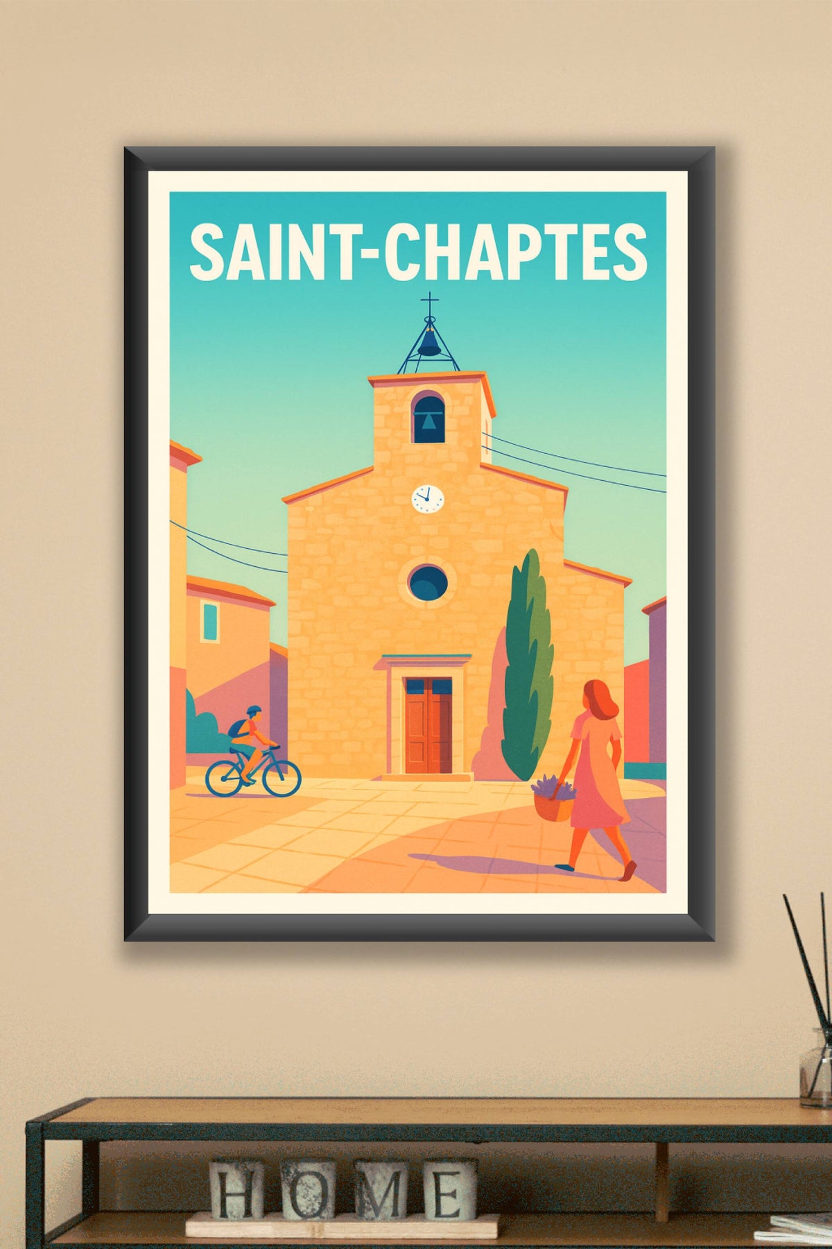 Affiche de Saint-Chaptes - Charme et douceur provençale
