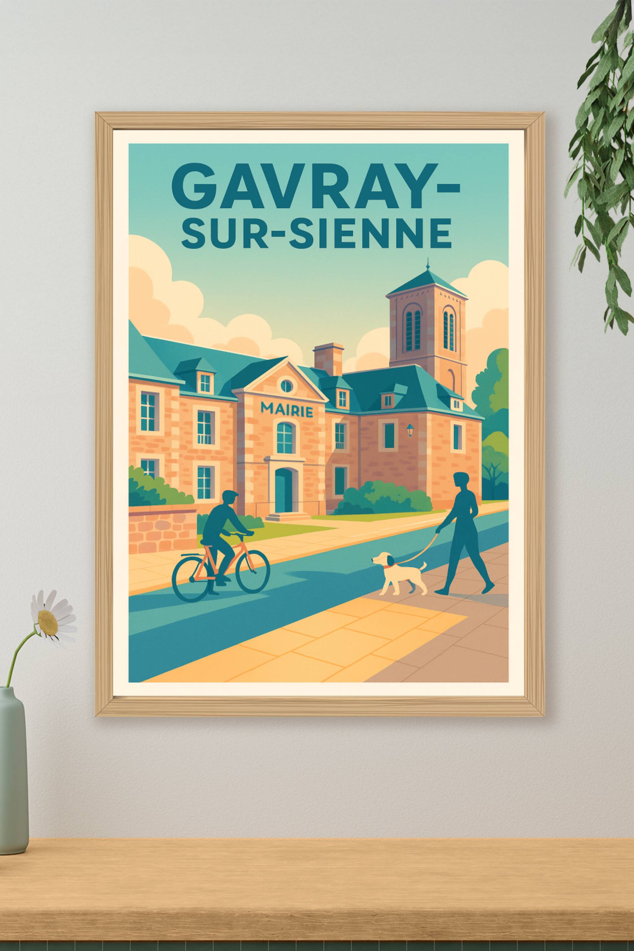 Affiche de Gavray-sur-Sienne - L'élégance au cœur de la Normandie